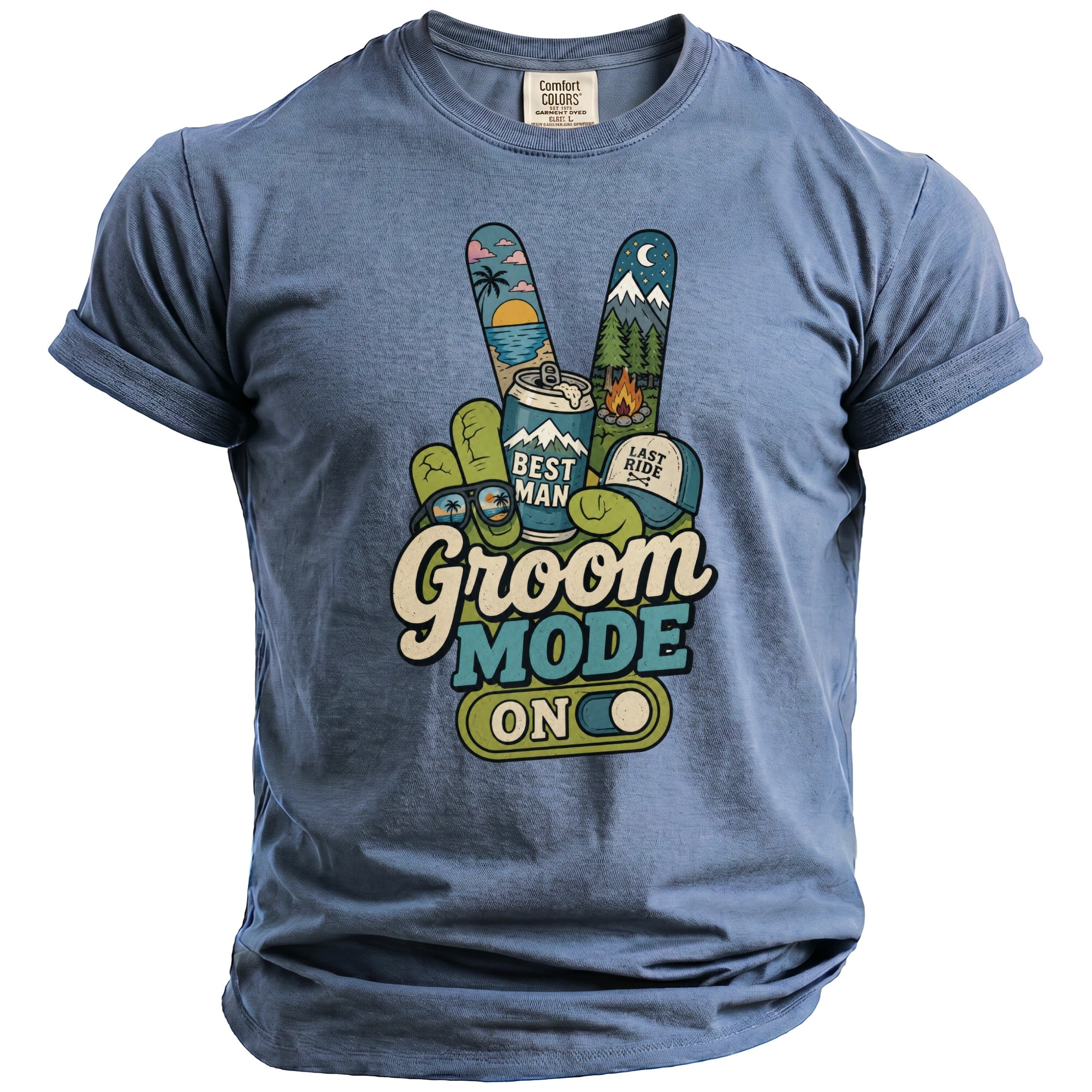 Groom Mode Party T-Shirt - Midnight Gents