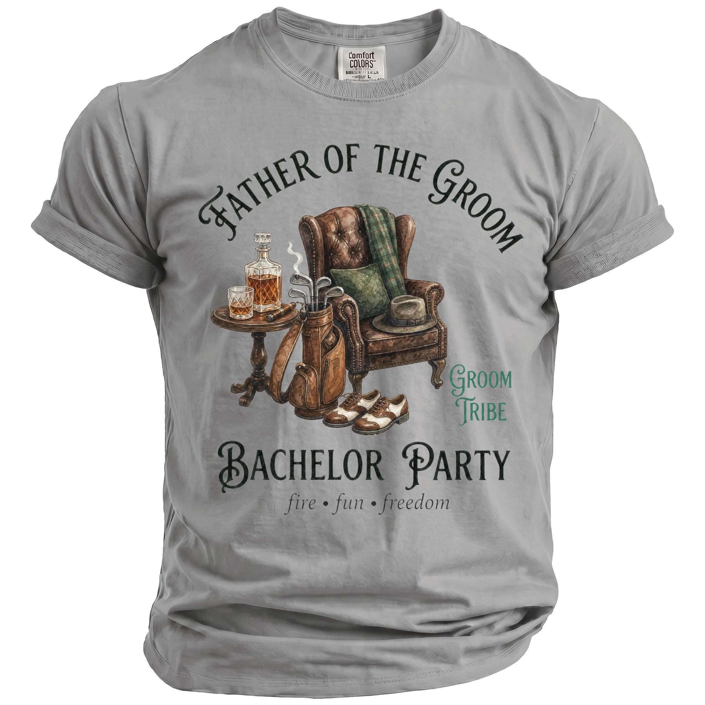 Father Groom Party Te-Shirt - Midnight Gents