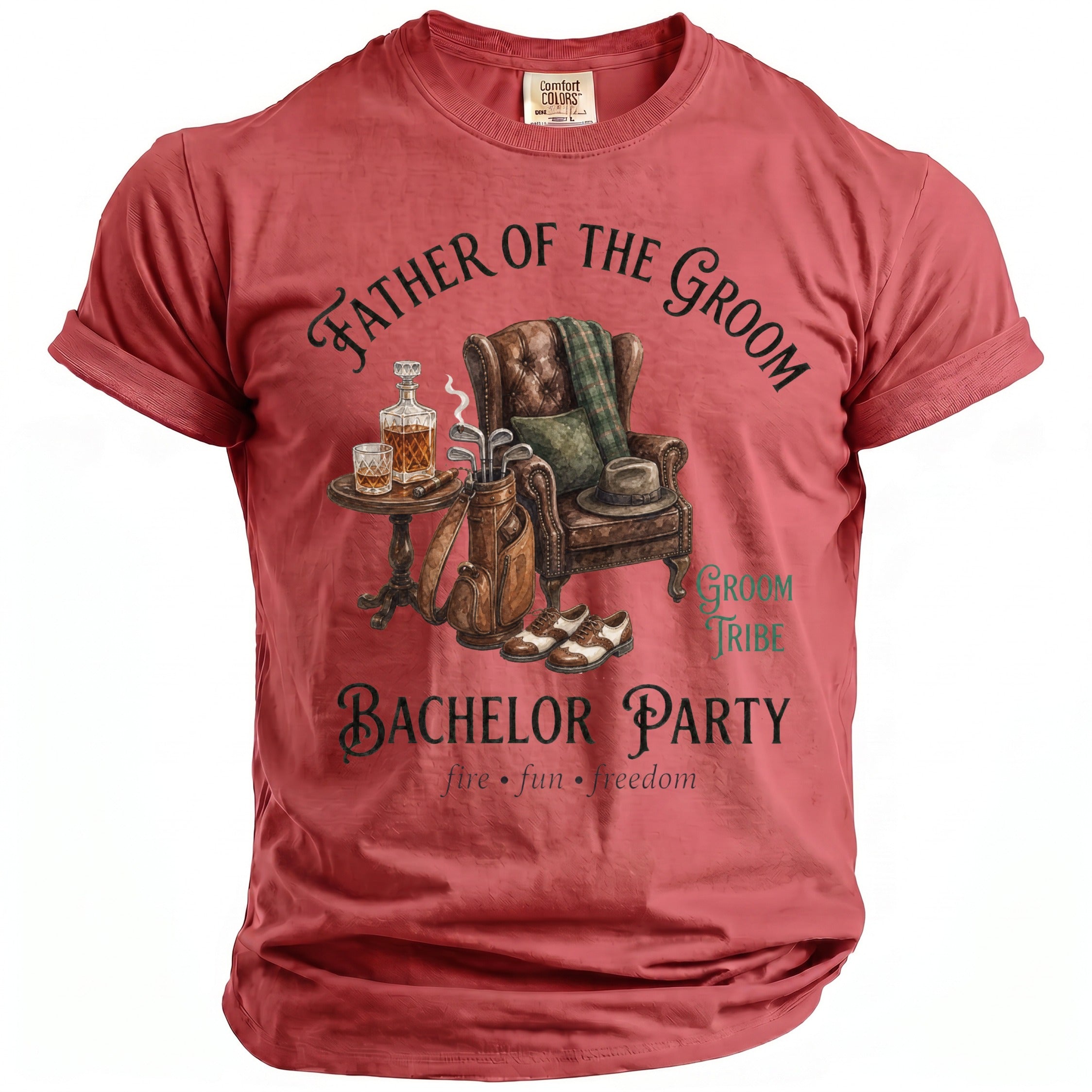 Father Groom Party Te-Shirt - Midnight Gents