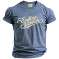 Blue t-shirt with "Endless Summer 2027" graphic and Comfort Colors tag.
