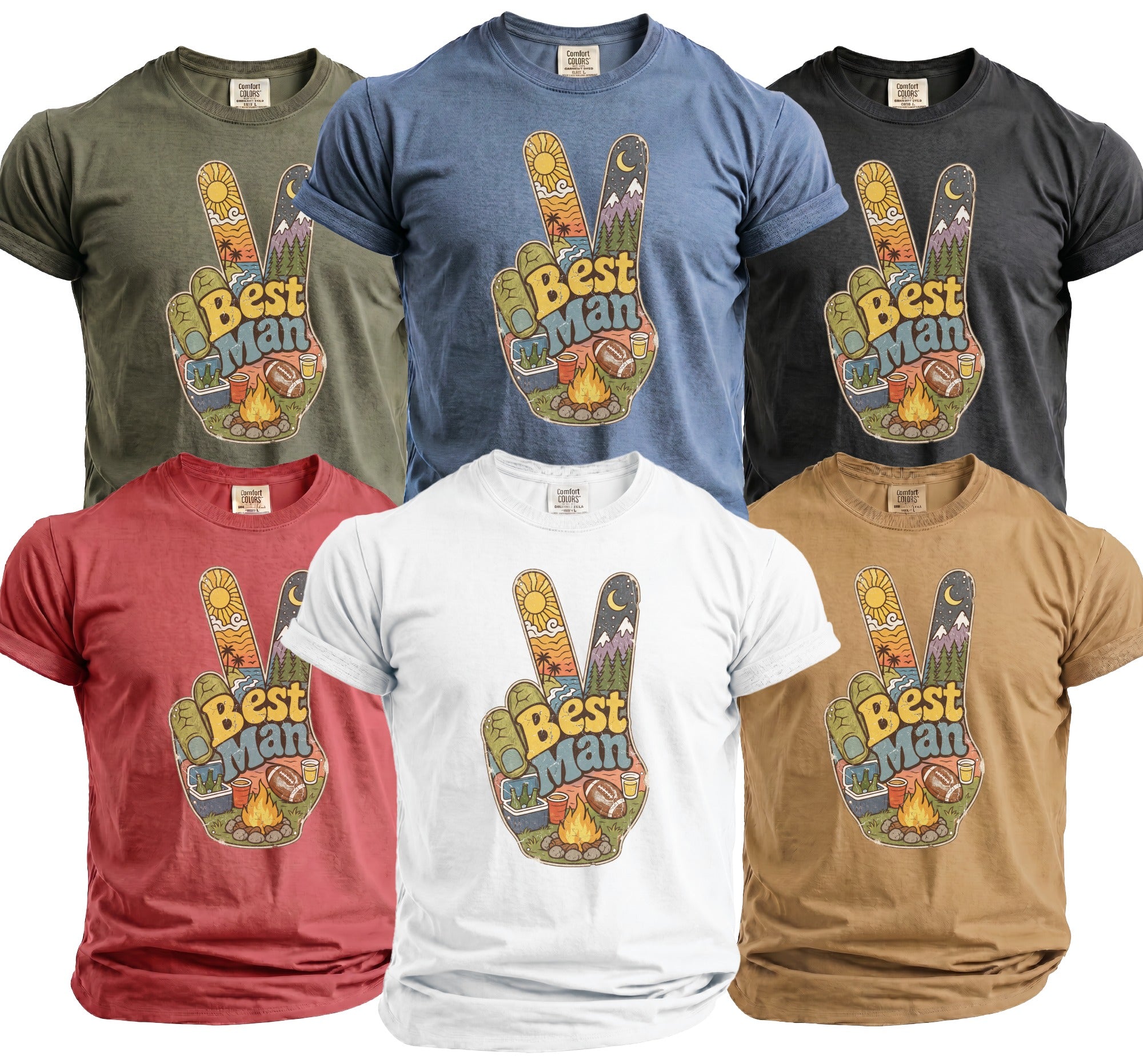 Best Man Bachelor Party Tee - Midnight Gents