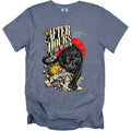 Black panther on broken columns with clock and text "After Hours At The Museum".