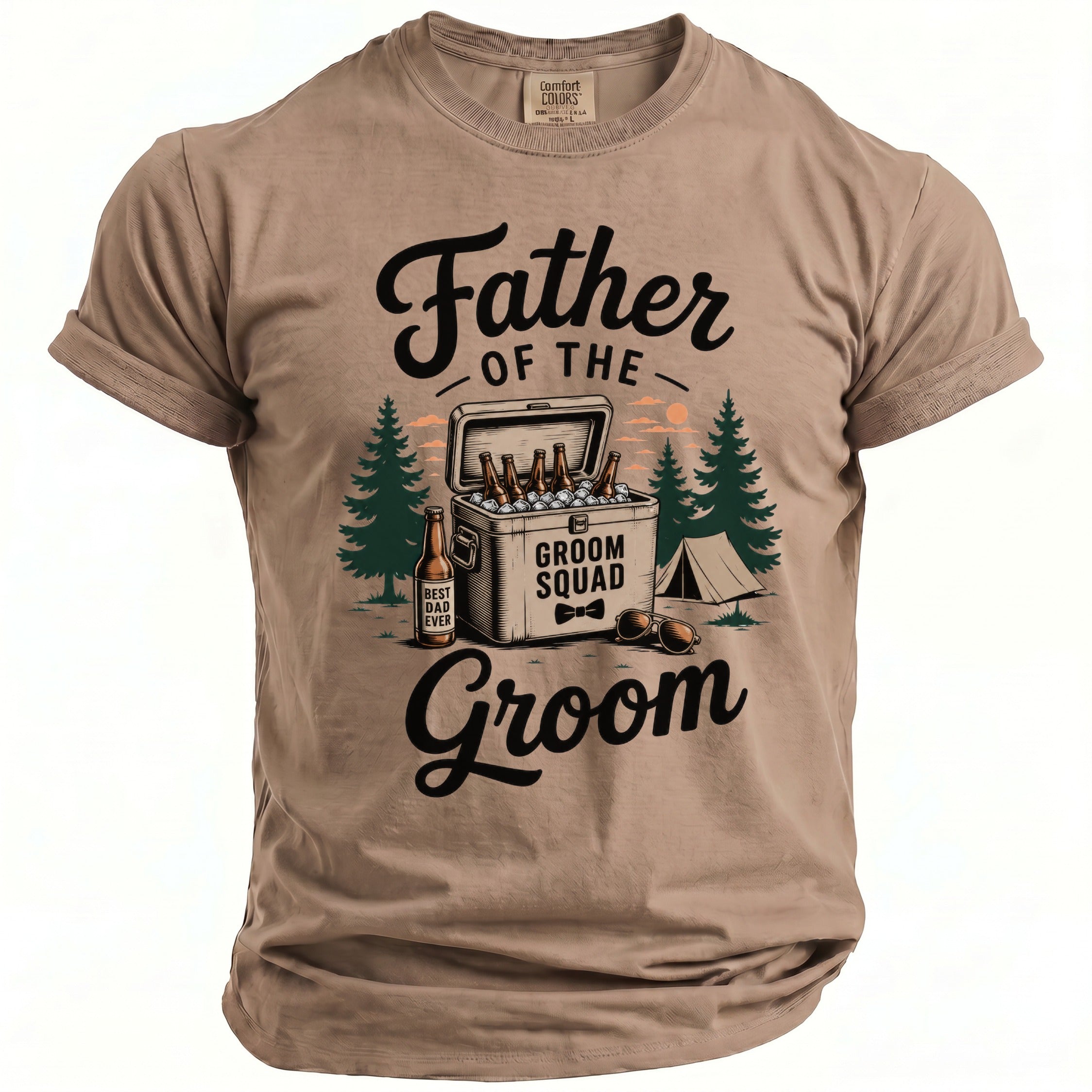 Father Groom Squad T-Shirt - Midnight Gents