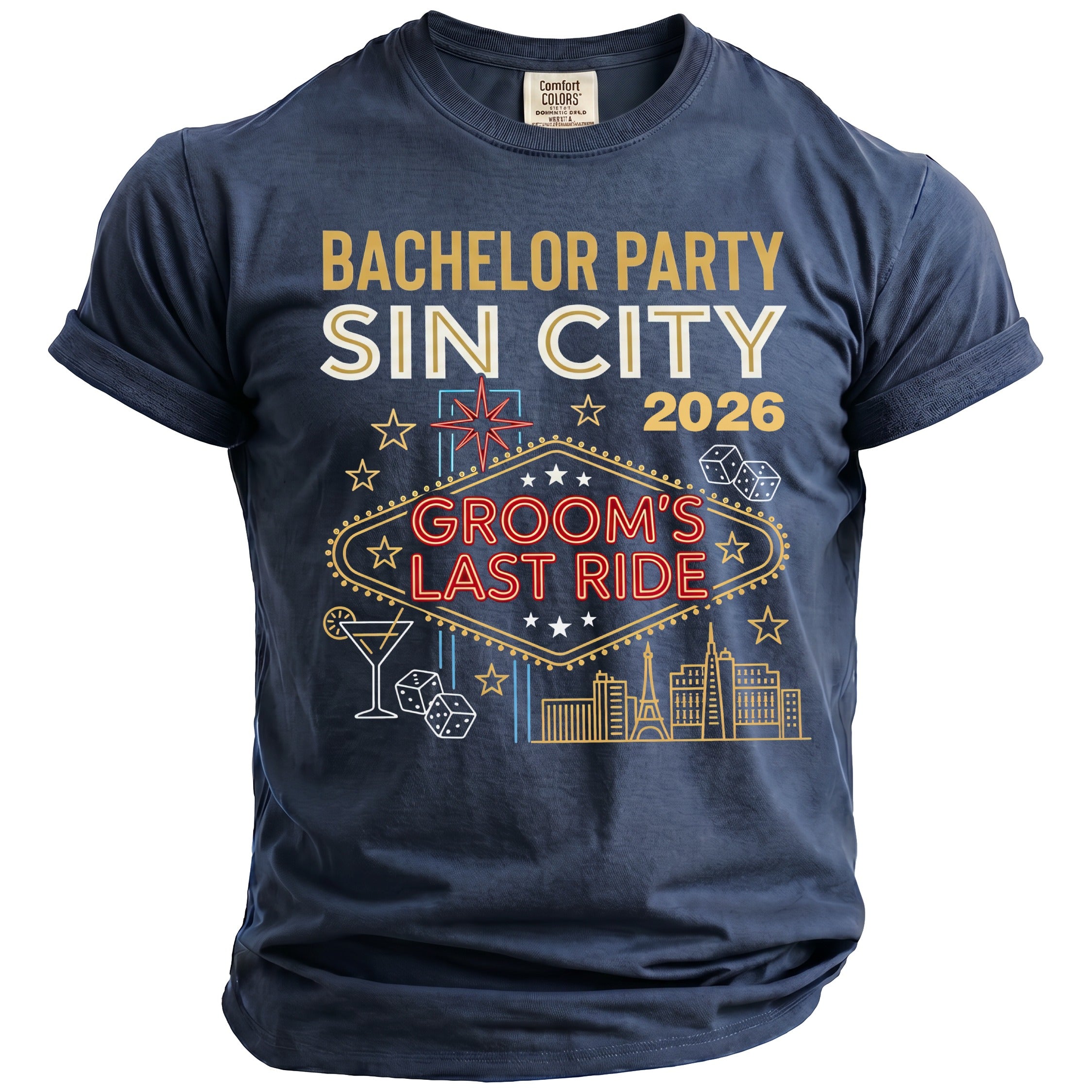 Sin City Party T-Shirt - Midnight Gents