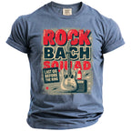 Rock Bach Squad graphic tee with guitar, amplifier, and "Last Gig Before The Ring" text.