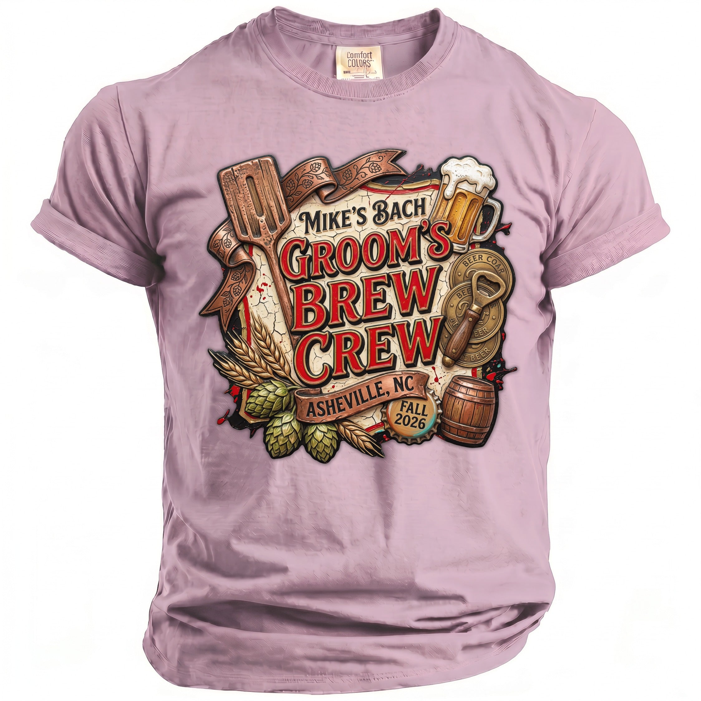Groom's Brew Crew T-Shirt - Midnight Gents