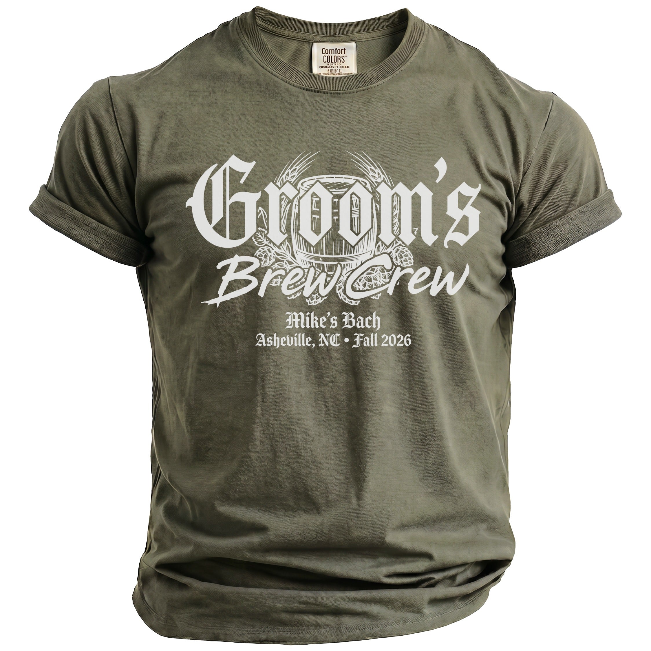 Groom's Brew Crew T-Shirt - Midnight Gents