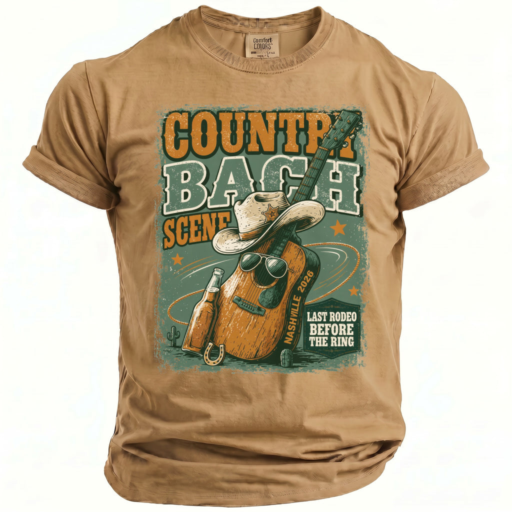 Country Bach Scene Nashville 2026 Last Rodeo Before the Ring t-shirt graphic