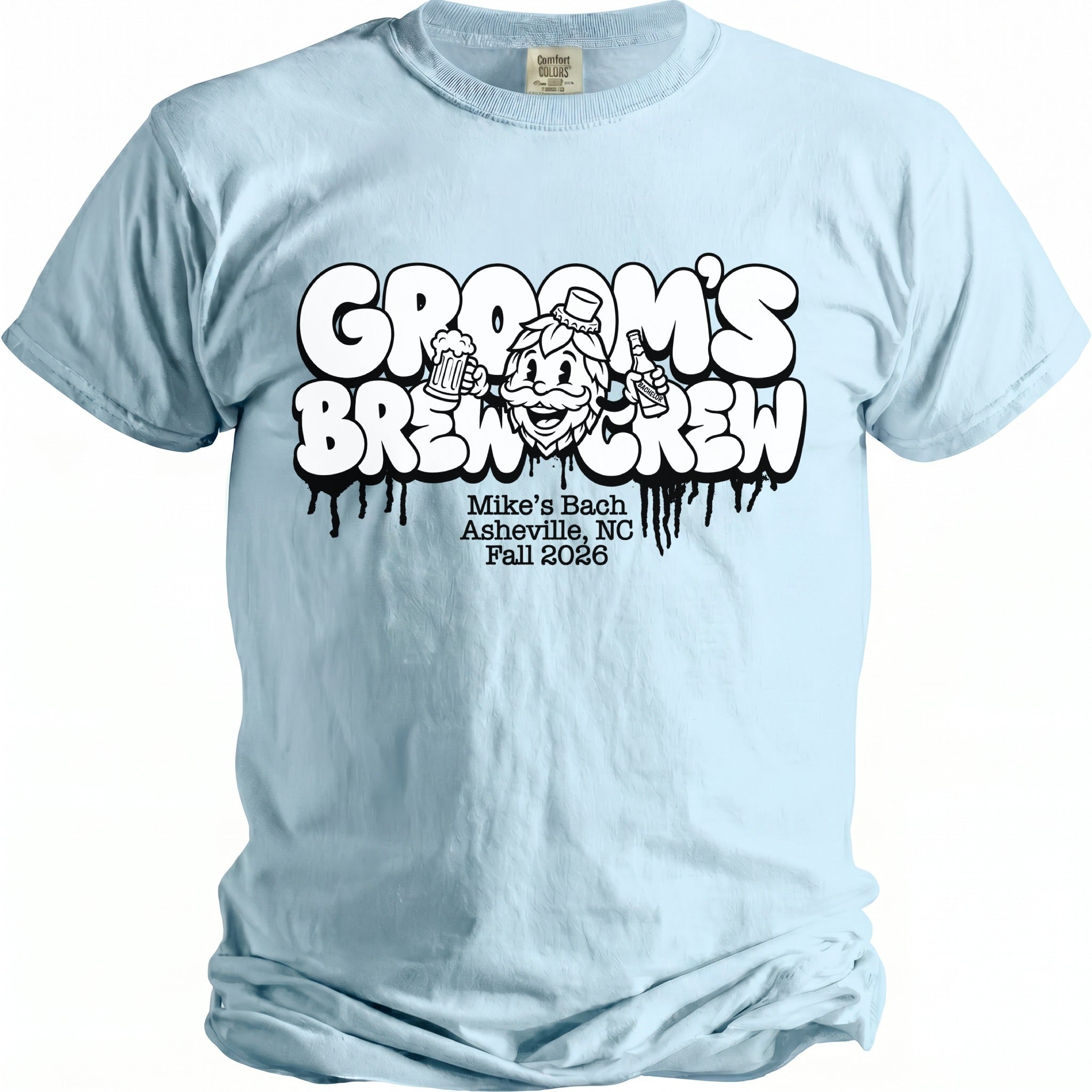 Groom's Brew Crew Party T-Shirt - Midnight Gents