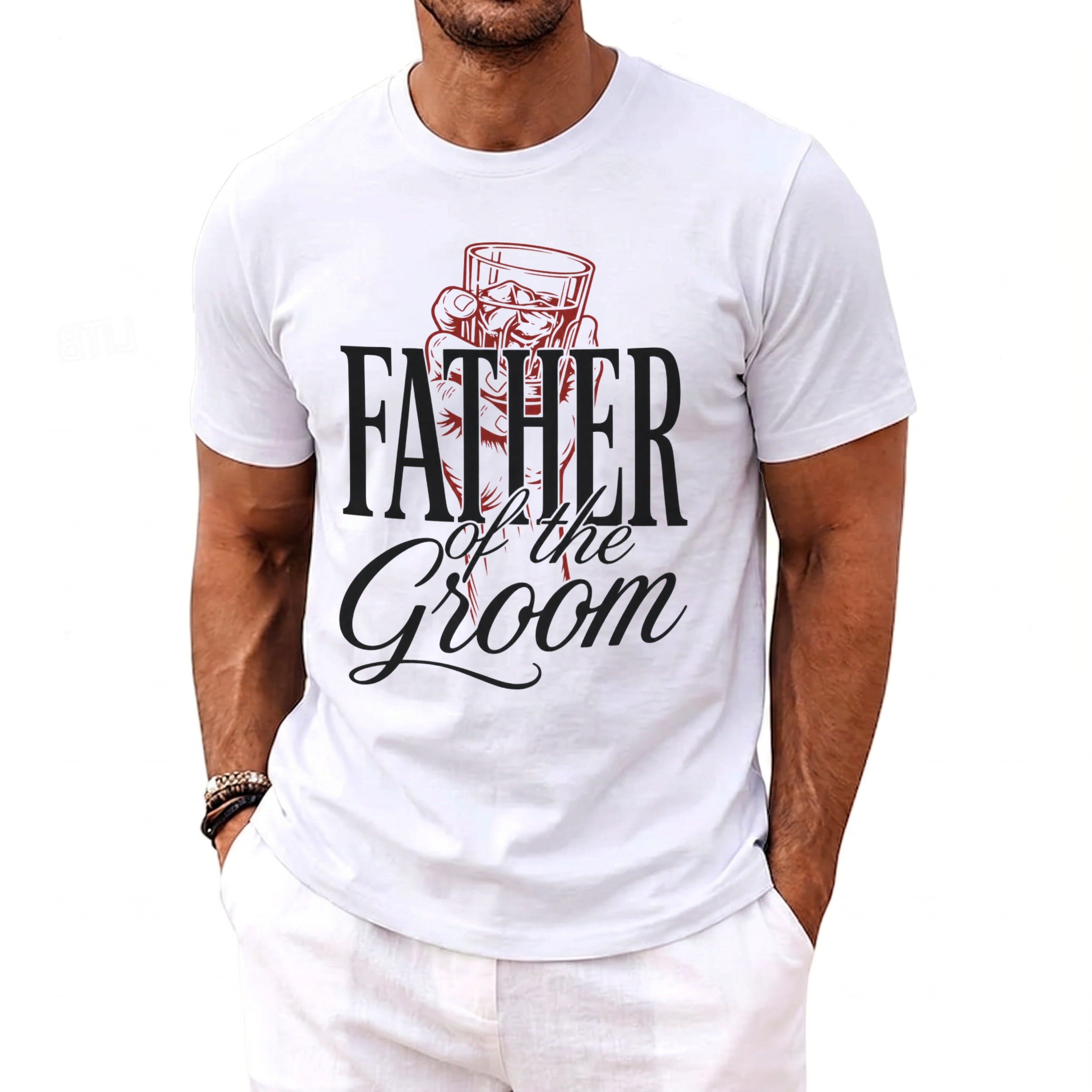 Father Groom Whiskey T-Shirt - Midnight Gents