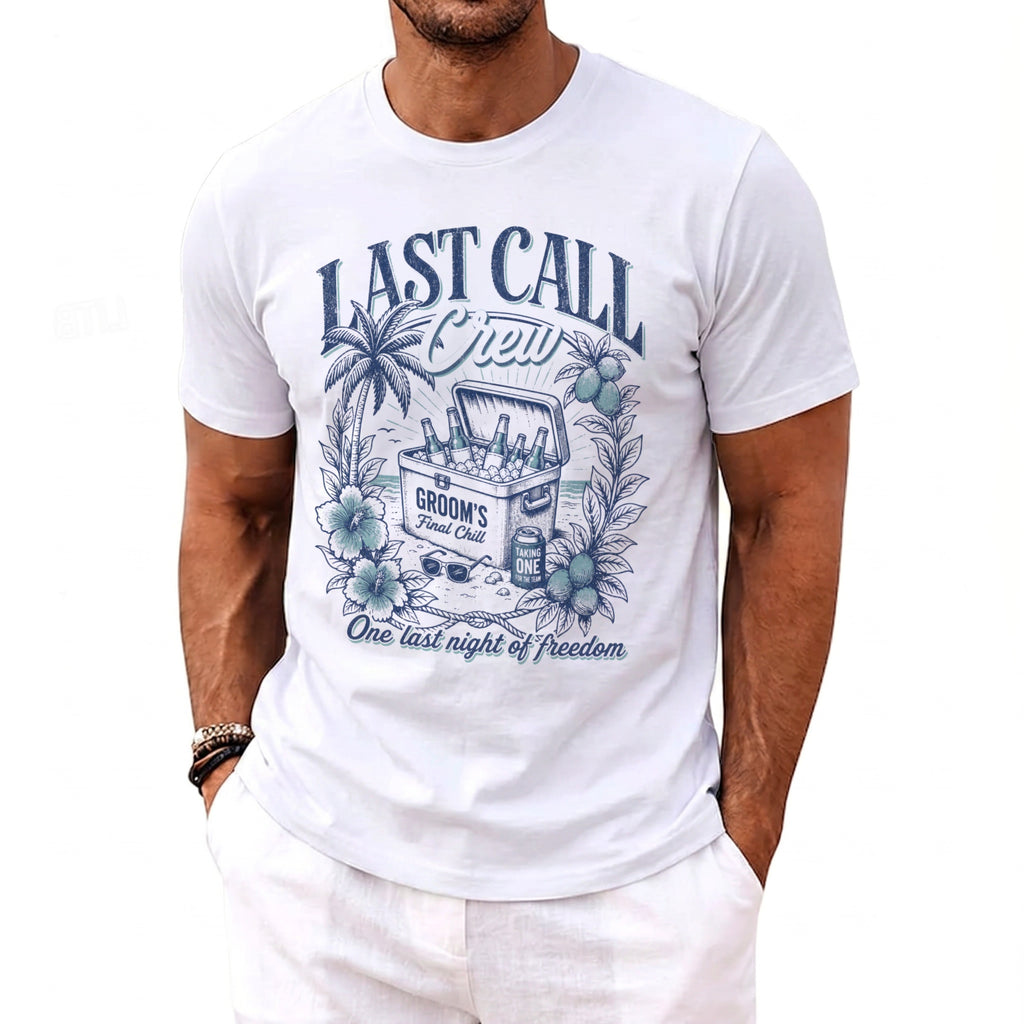 Groom's Last Call T-Shirt - Midnight Gents