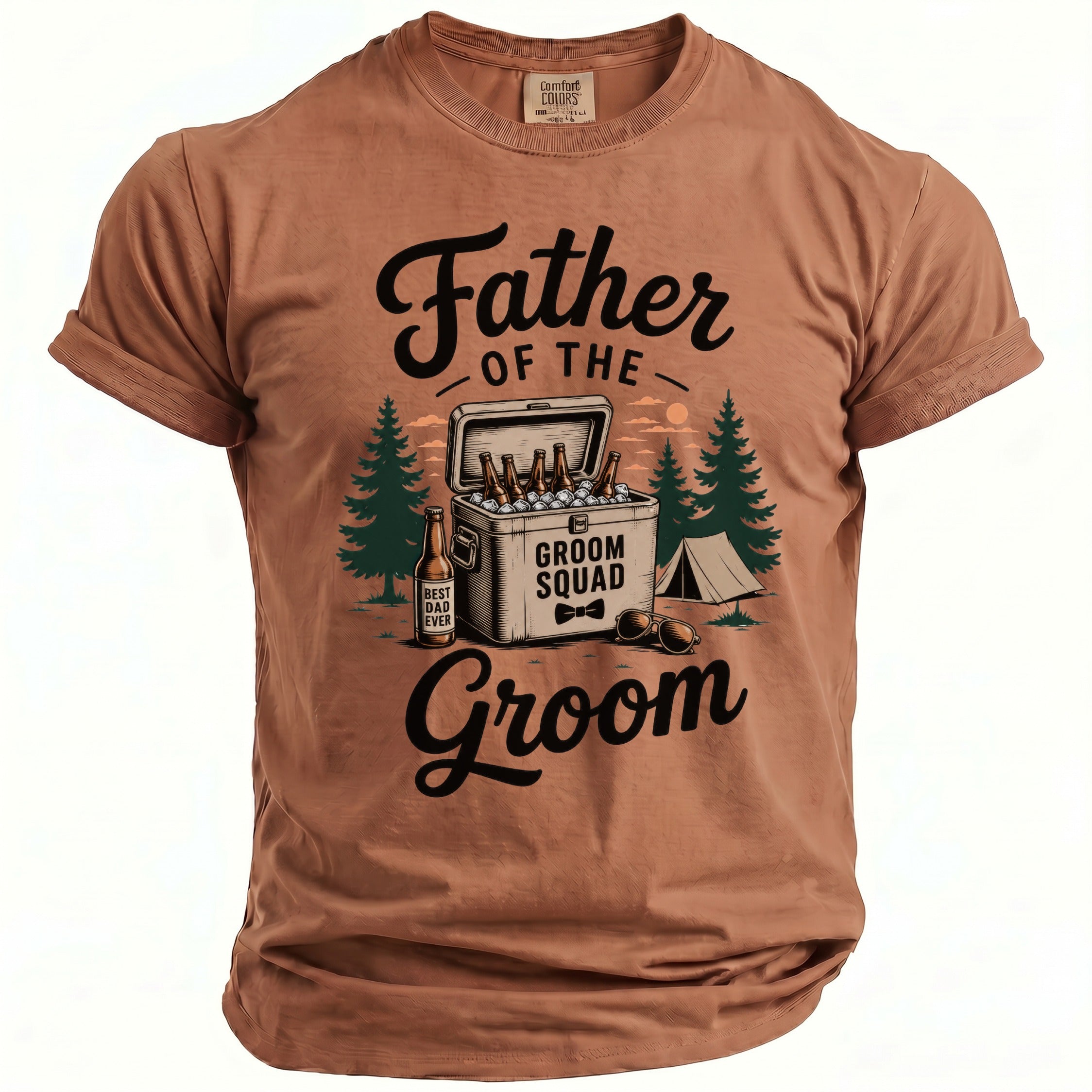 Father Groom Squad T-Shirt - Midnight Gents