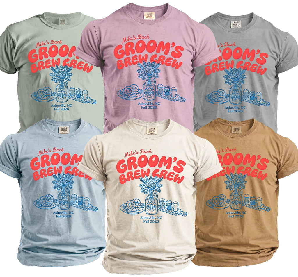 Groom's Brew Crew Tee - Midnight Gents