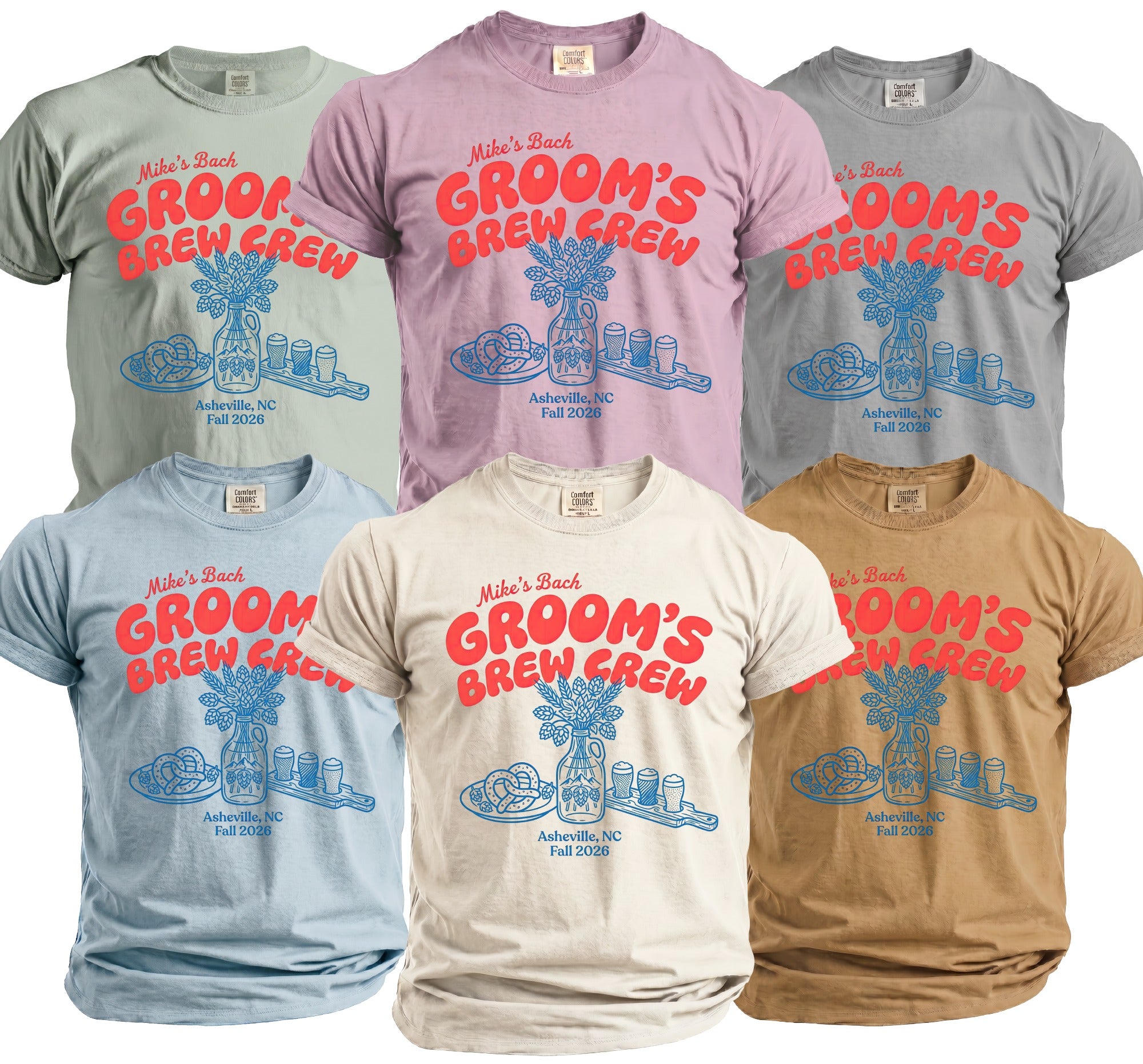 Groom's Brew Crew Tee - Midnight Gents