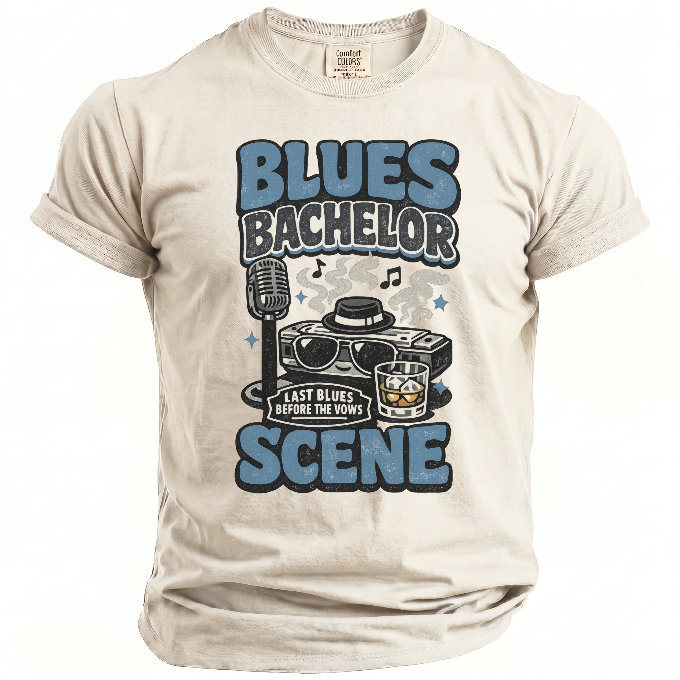 Blues Bachelor T-Shirt - Midnight Gents
