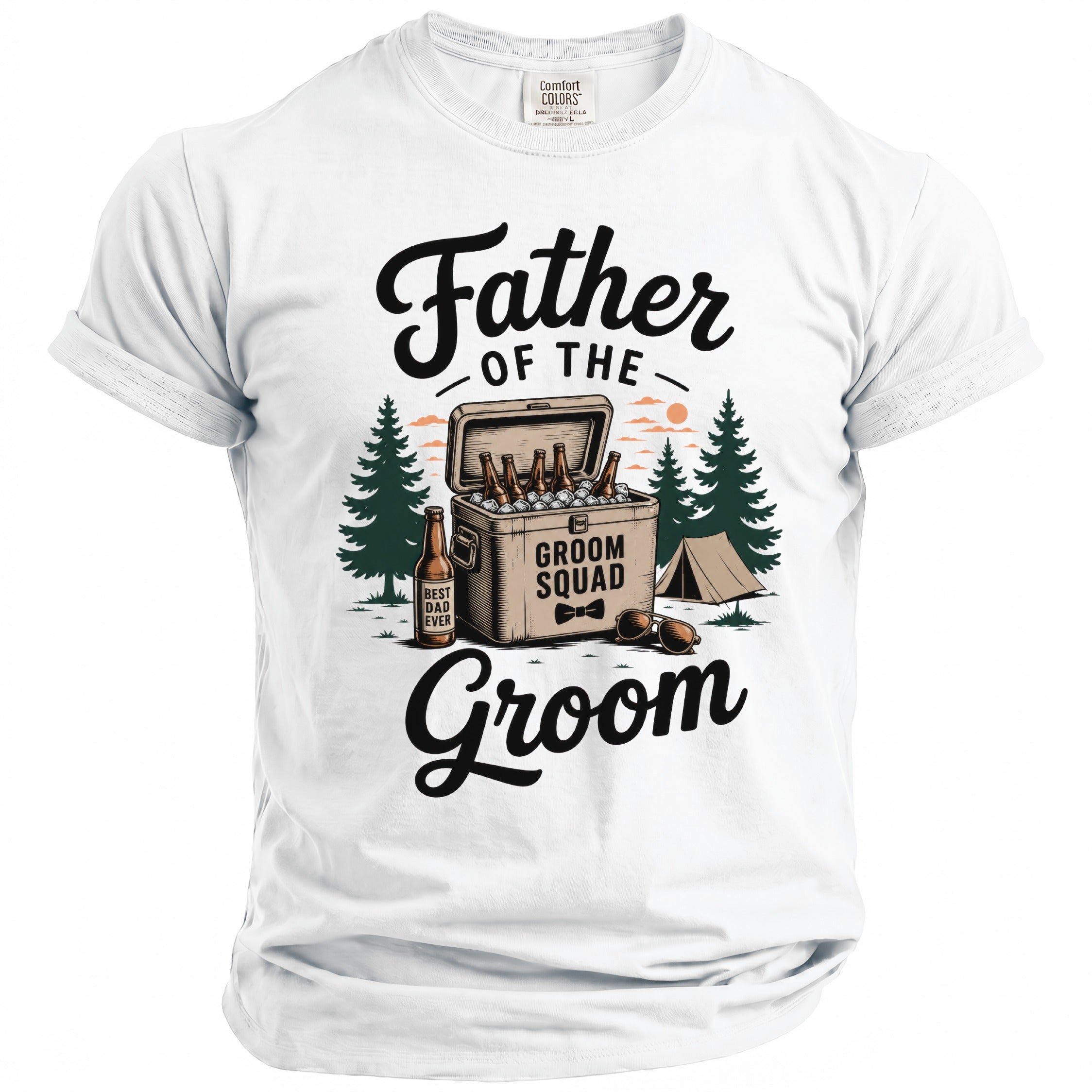 Father Groom Squad T-Shirt - Midnight Gents