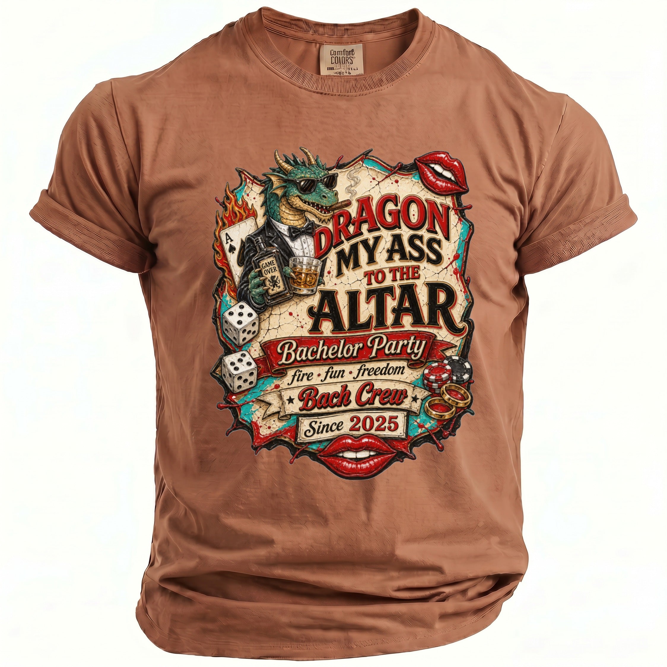 Dragon My Ass Bachelor T-Shirt - Midnight Gents