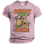 Tshirt with "Country Bach Last Rodeo Before the Ring Scene" graphics.