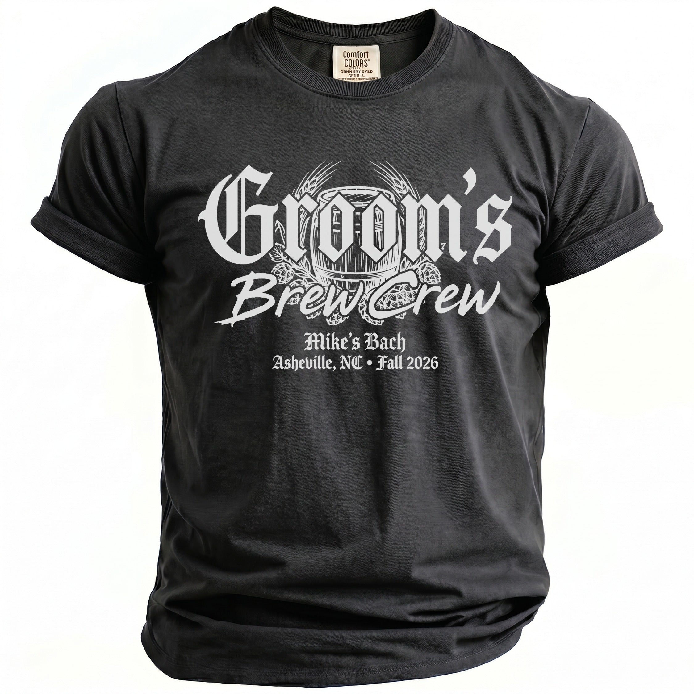 Groom's Brew Crew T-Shirt - Midnight Gents