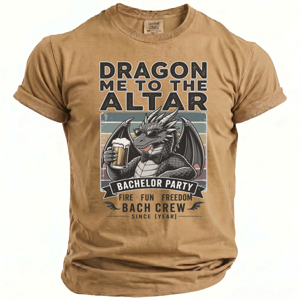 Dragon Me to the Altar Bachelor Party Bach Crew t-shirt.