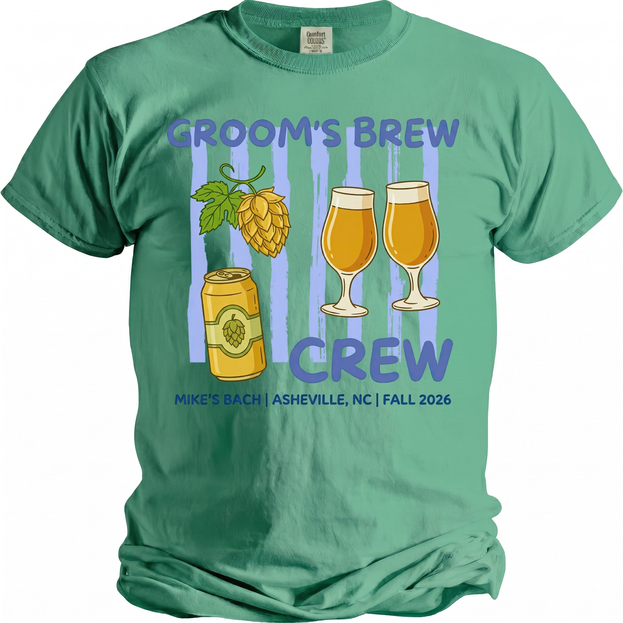 Groom's Brew Crew T-Shirt - Midnight Gents