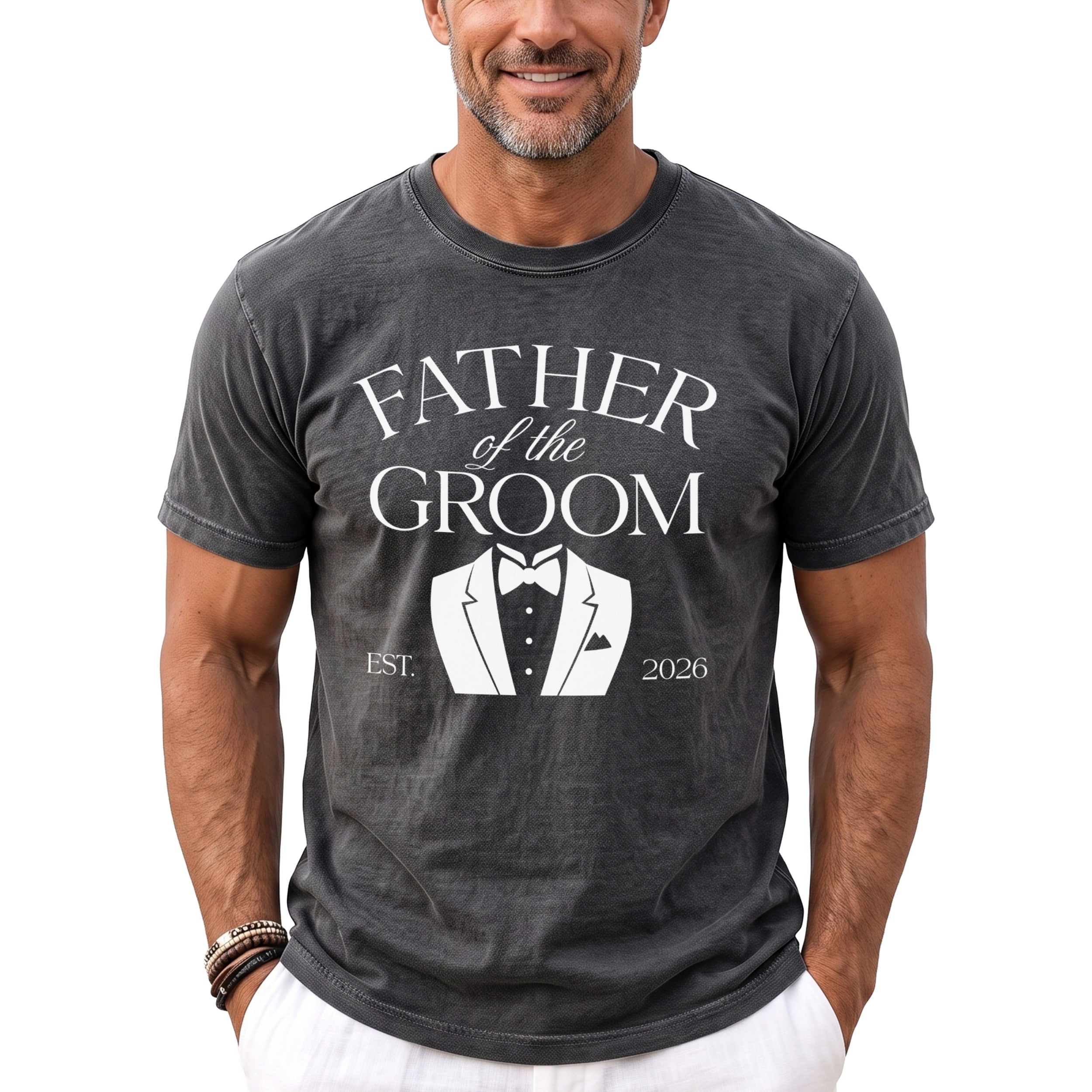 Father Groom Tuxedo T-Shirt - Midnight Gents