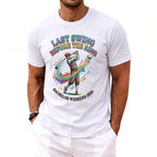 White t-shirt with "Last Swing Before the Ring" and "Bachelor Weekend 2026" text.