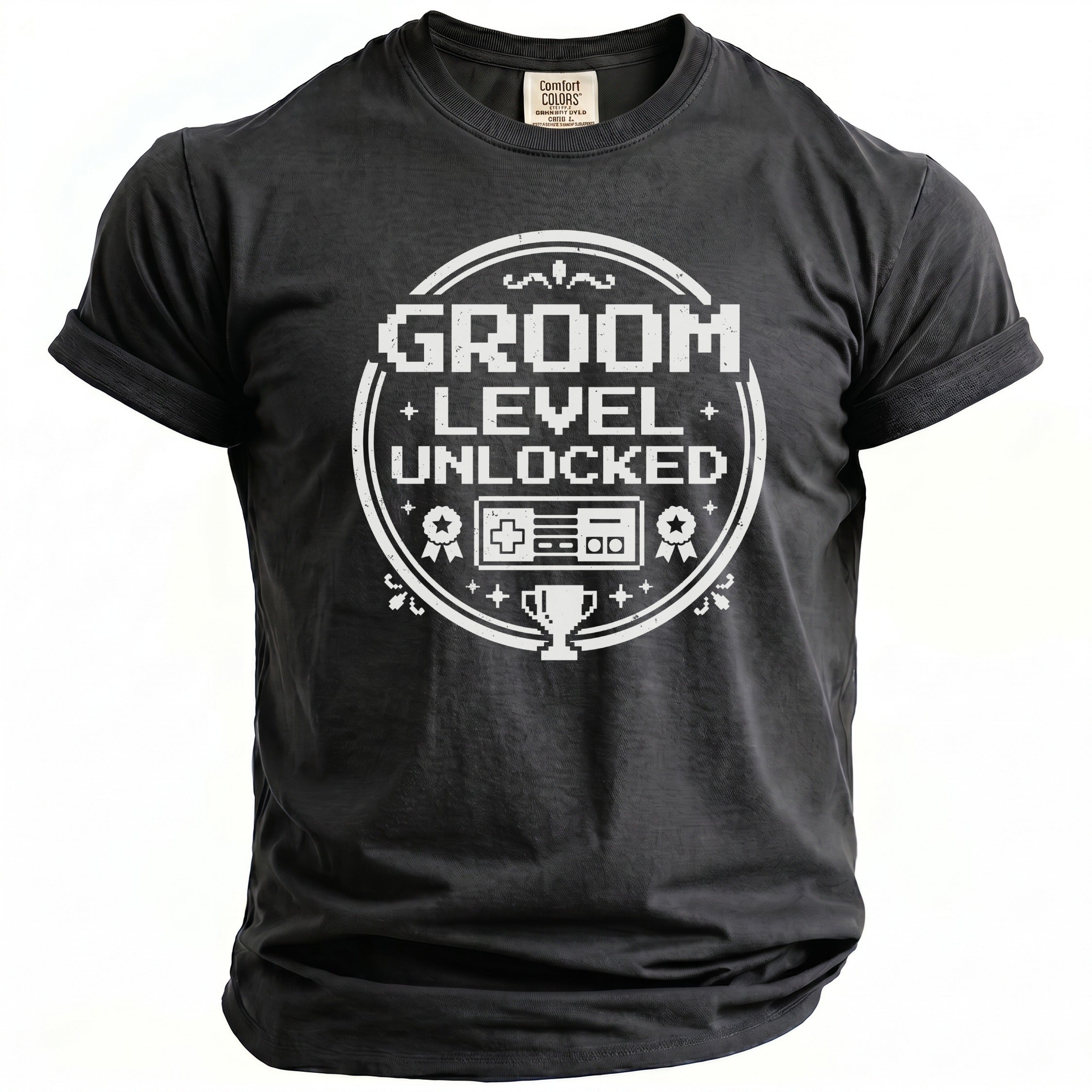 Groom Level Up T-Shirt - Midnight Gents