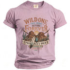 Pink comfort colors t-shirt with "Wild One Free Spirit Before Forever Phoenix's Bach" graphic.