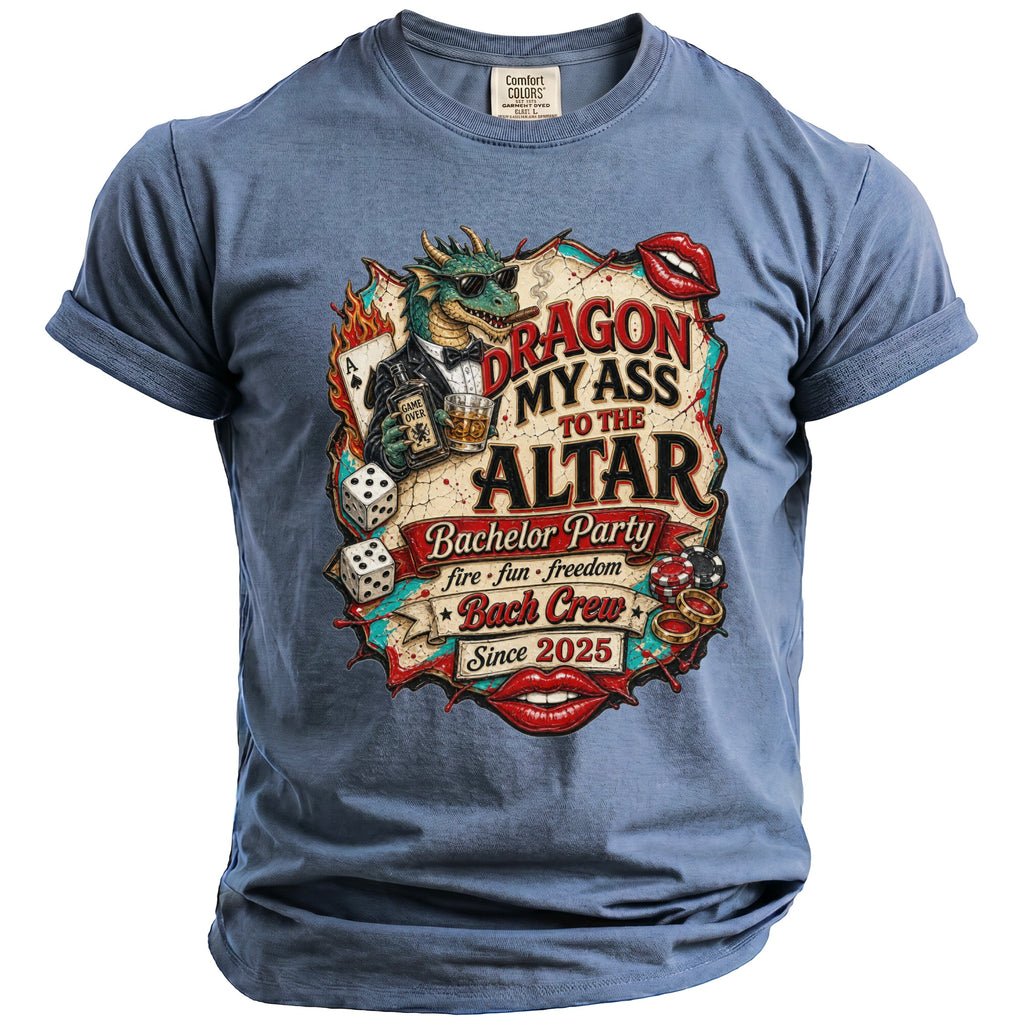 Dragon My Ass Bachelor T-Shirt - Midnight Gents