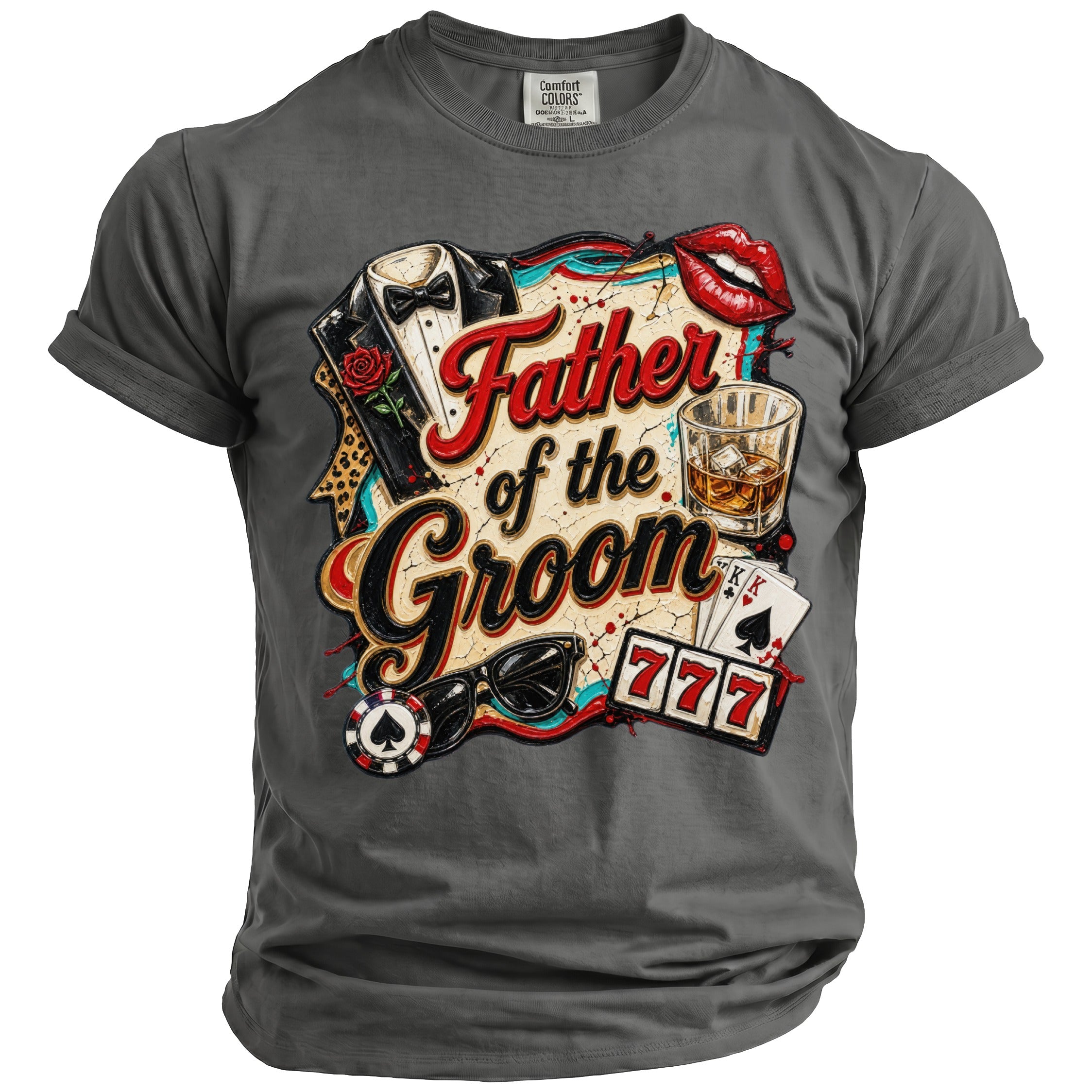 Father Groom Party T-Shirt - Midnight Gents