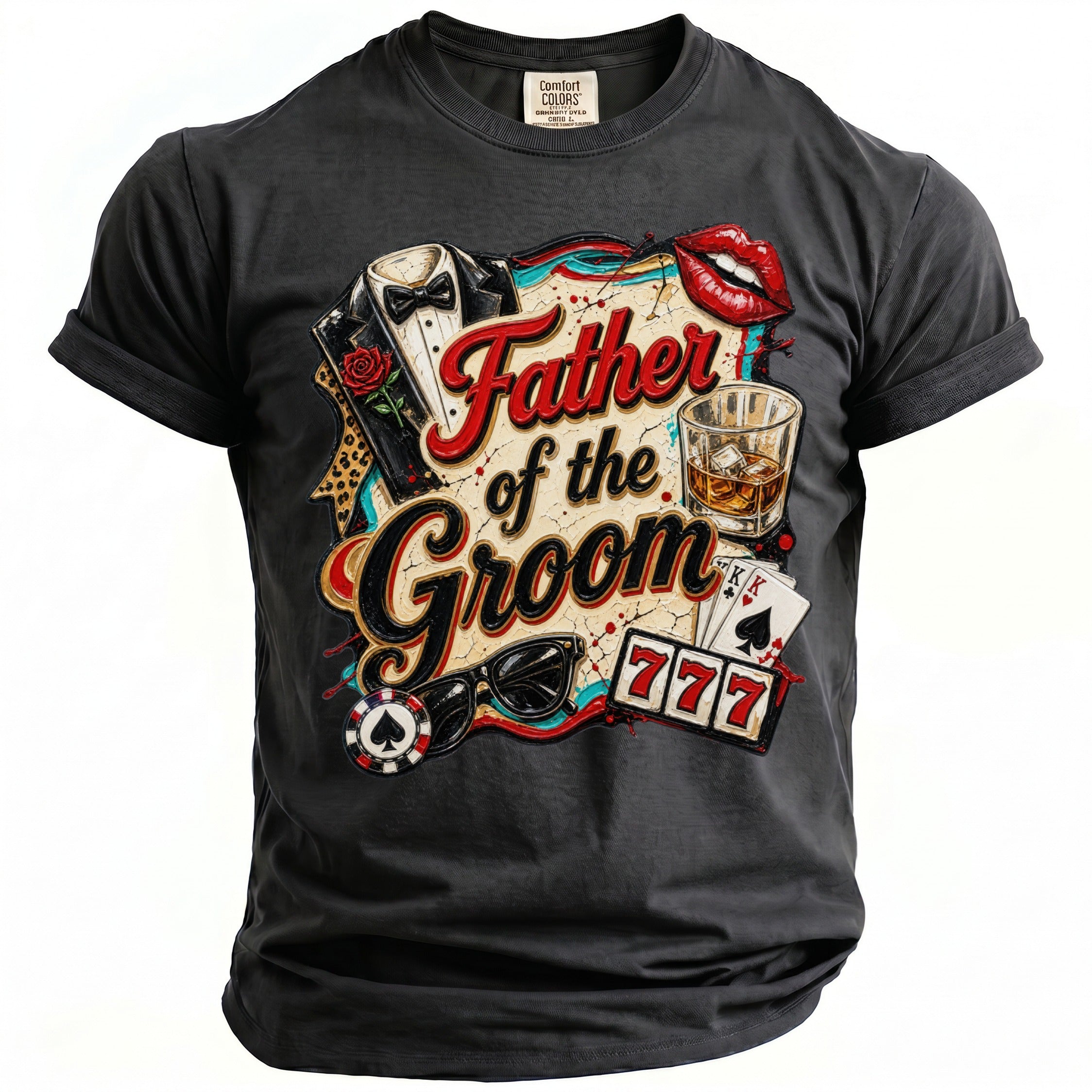 Father Groom Party T-Shirt - Midnight Gents