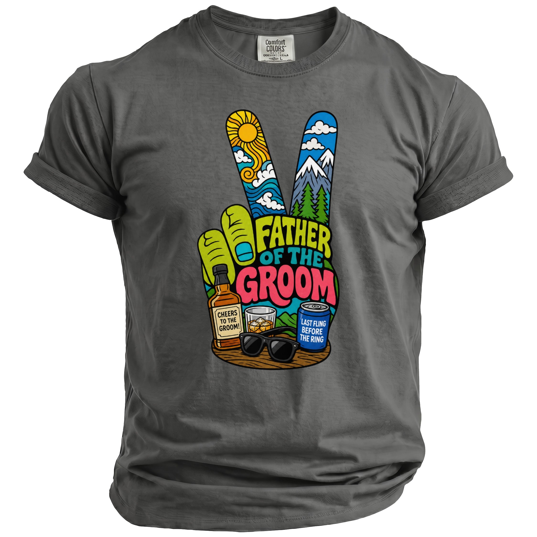 Father Groom Party T-Shirt - Midnight Gents