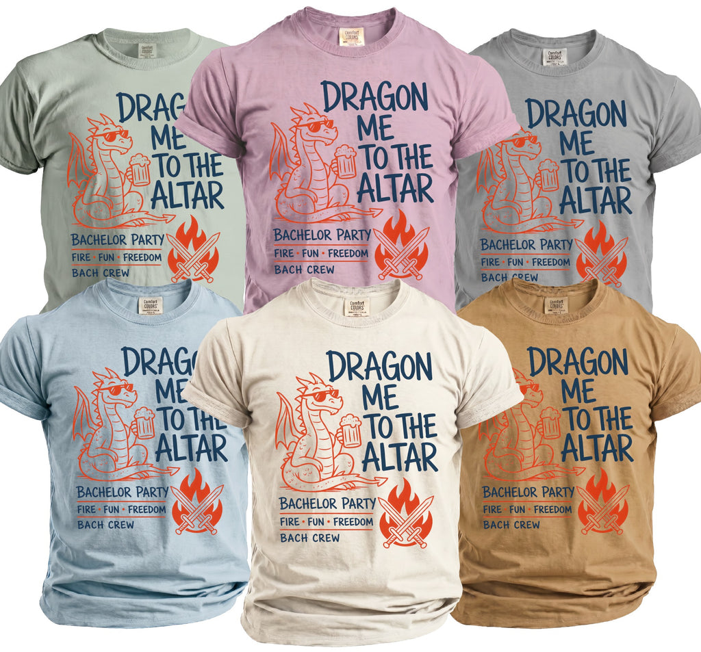Dragon Altar Bachelor Party T-Shirt - Midnight Gents