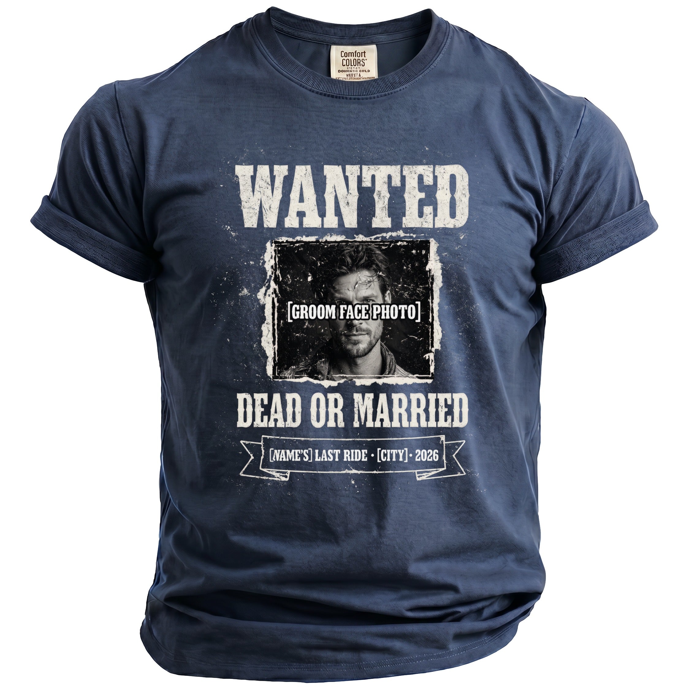 Wanted Dead Married T-Shirt - Midnight Gents