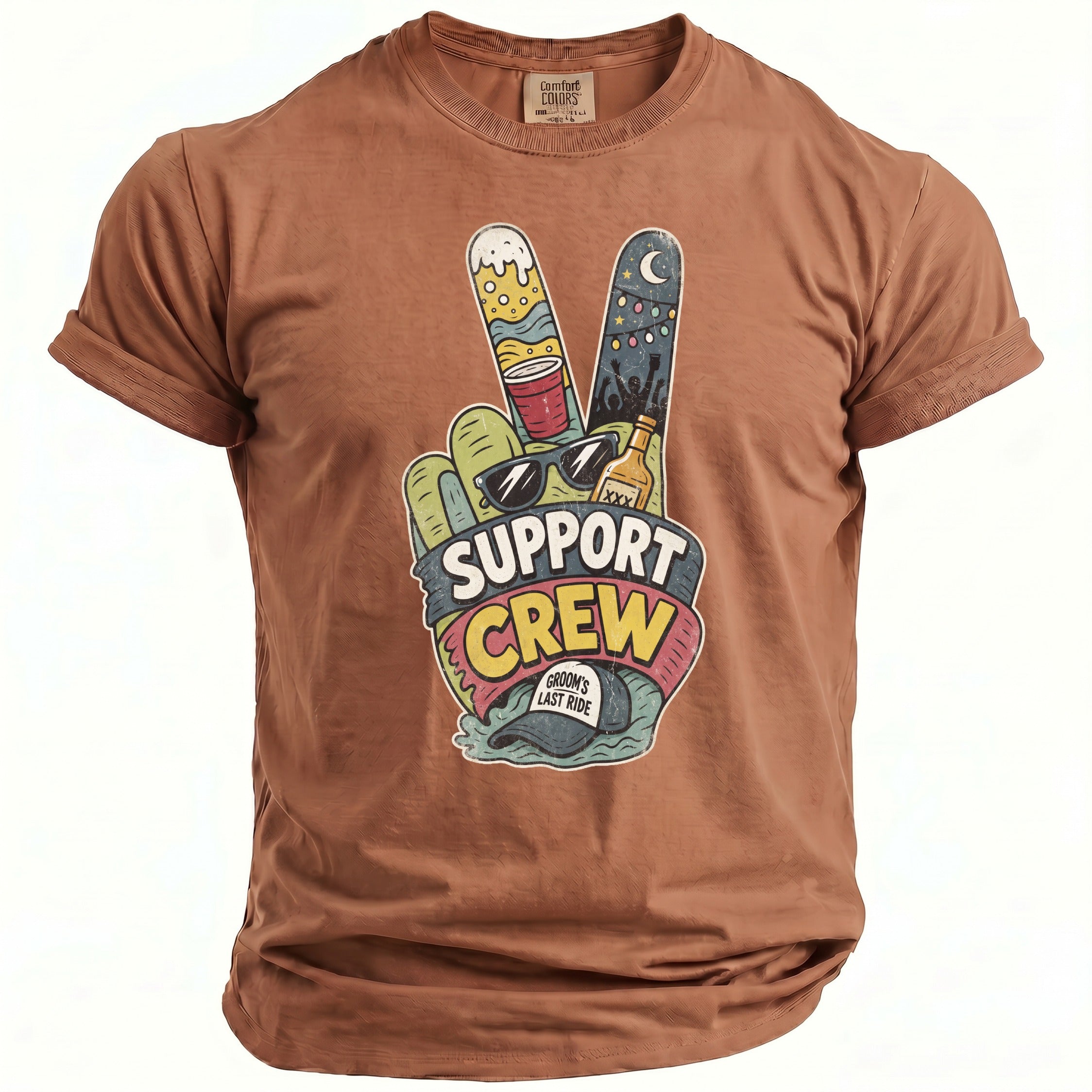 Support Crew Bachelor T-Shirt - Midnight Gents