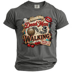 Dead Man Walking, Mike's Bach, Malibu CA, Summer 2026 graphic on grey t-shirt.
