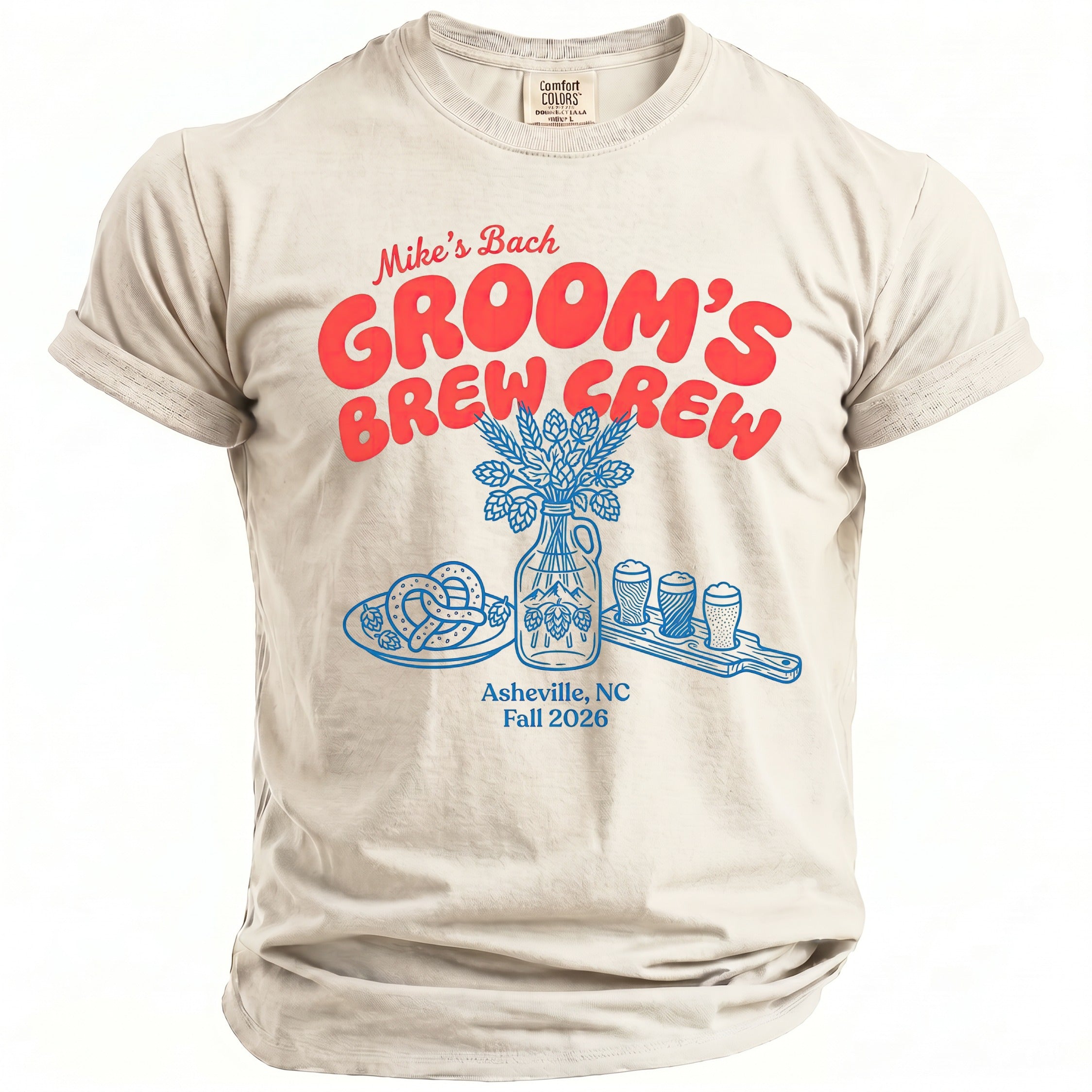 Groom's Brew Crew Tee - Midnight Gents