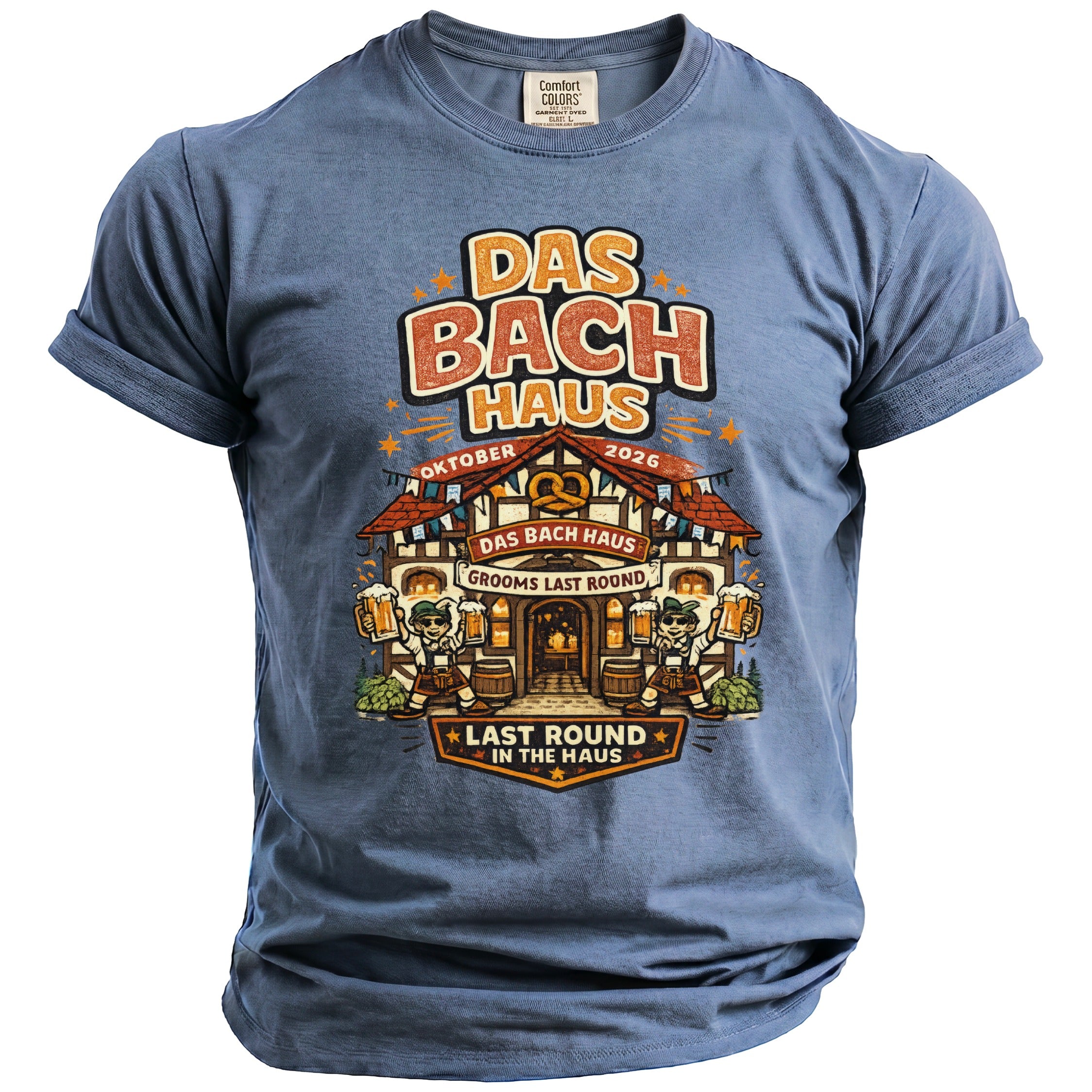 Bach Haus Bachelor Celebration T-Shirt - Midnight Gents