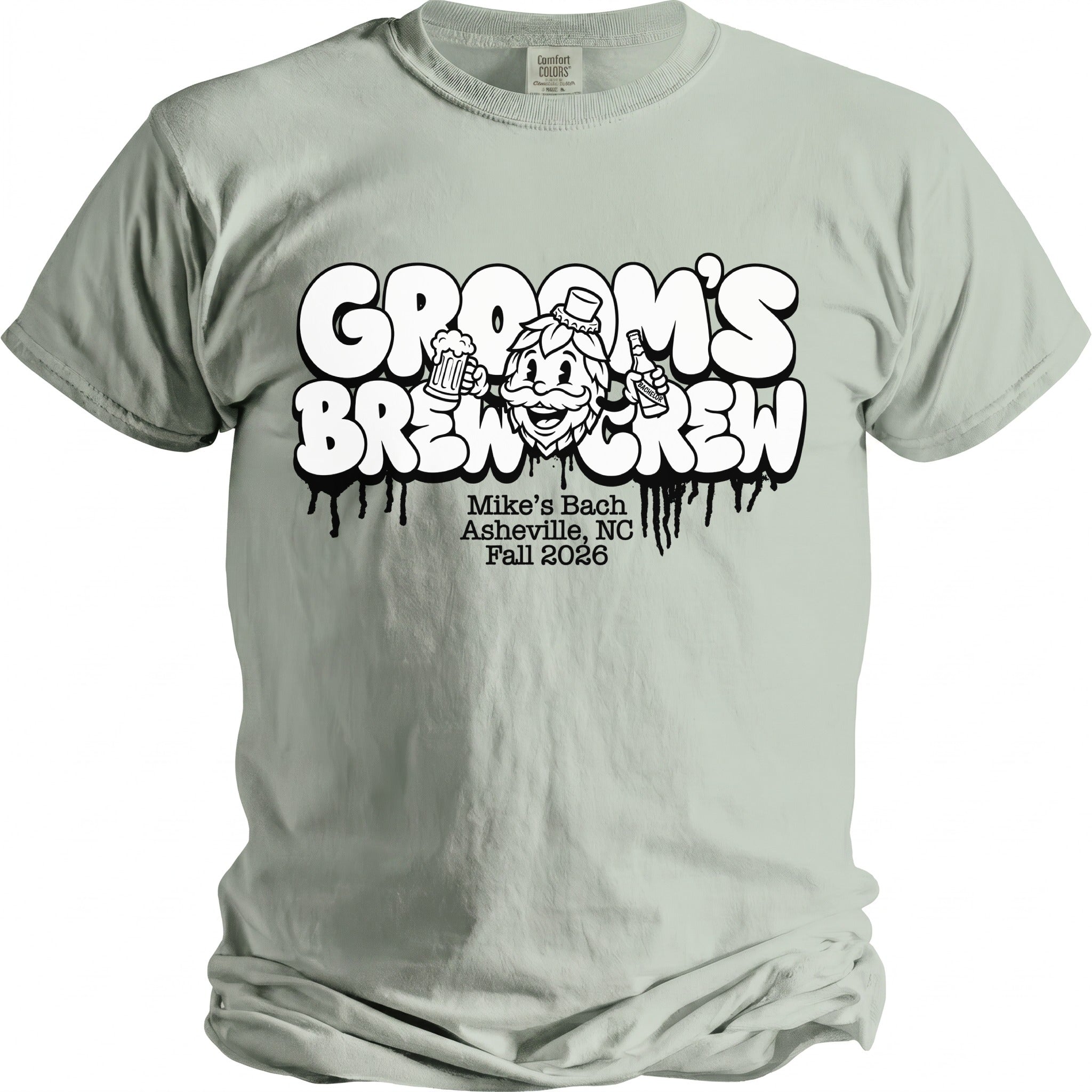 Groom's Brew Crew Party T-Shirt - Midnight Gents