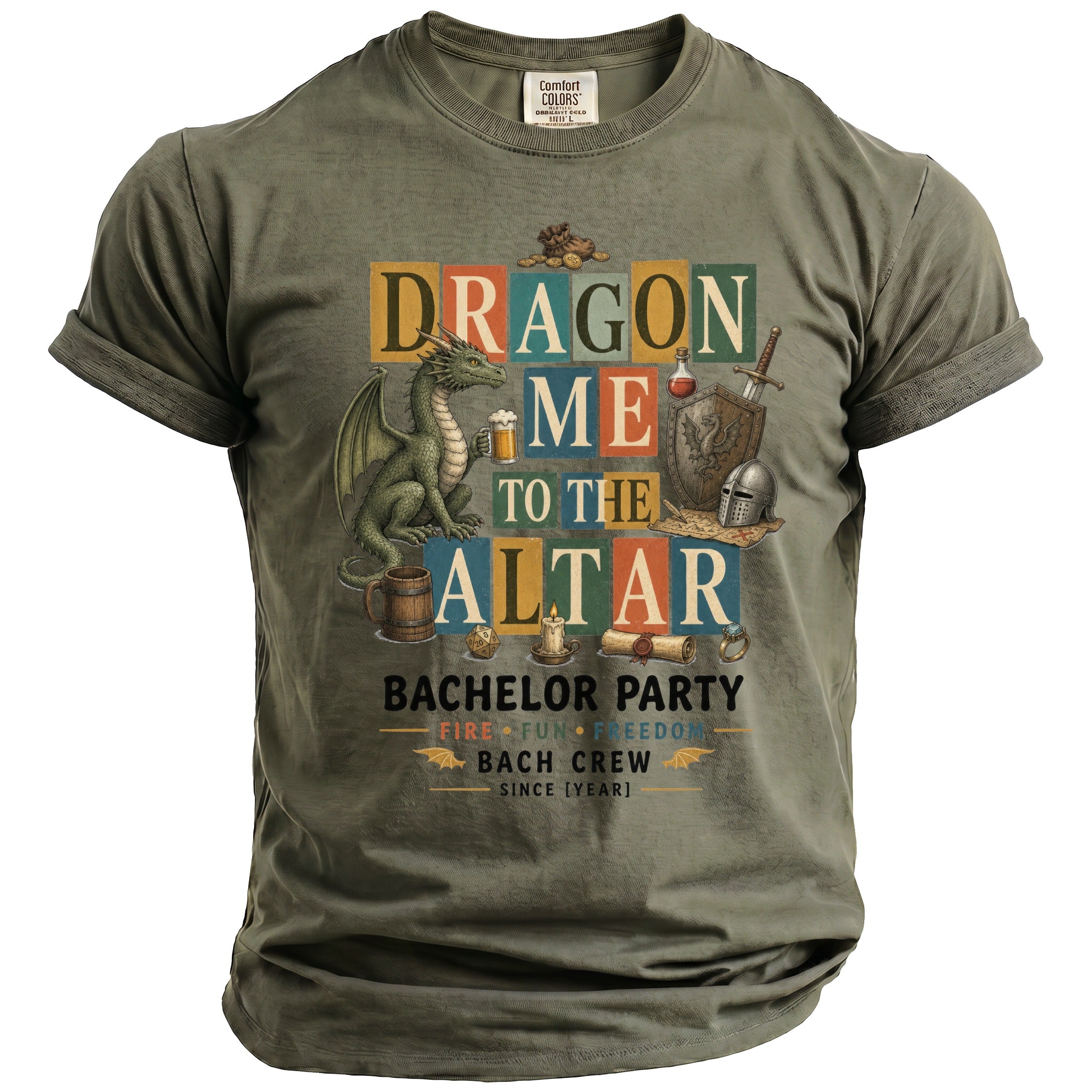 Dragon Altar Bachelor Party Tee - Midnight Gents