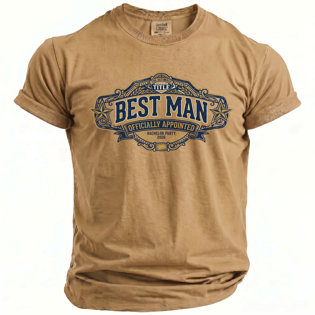 Ultimate Best Man T-Shirt - Midnight Gents