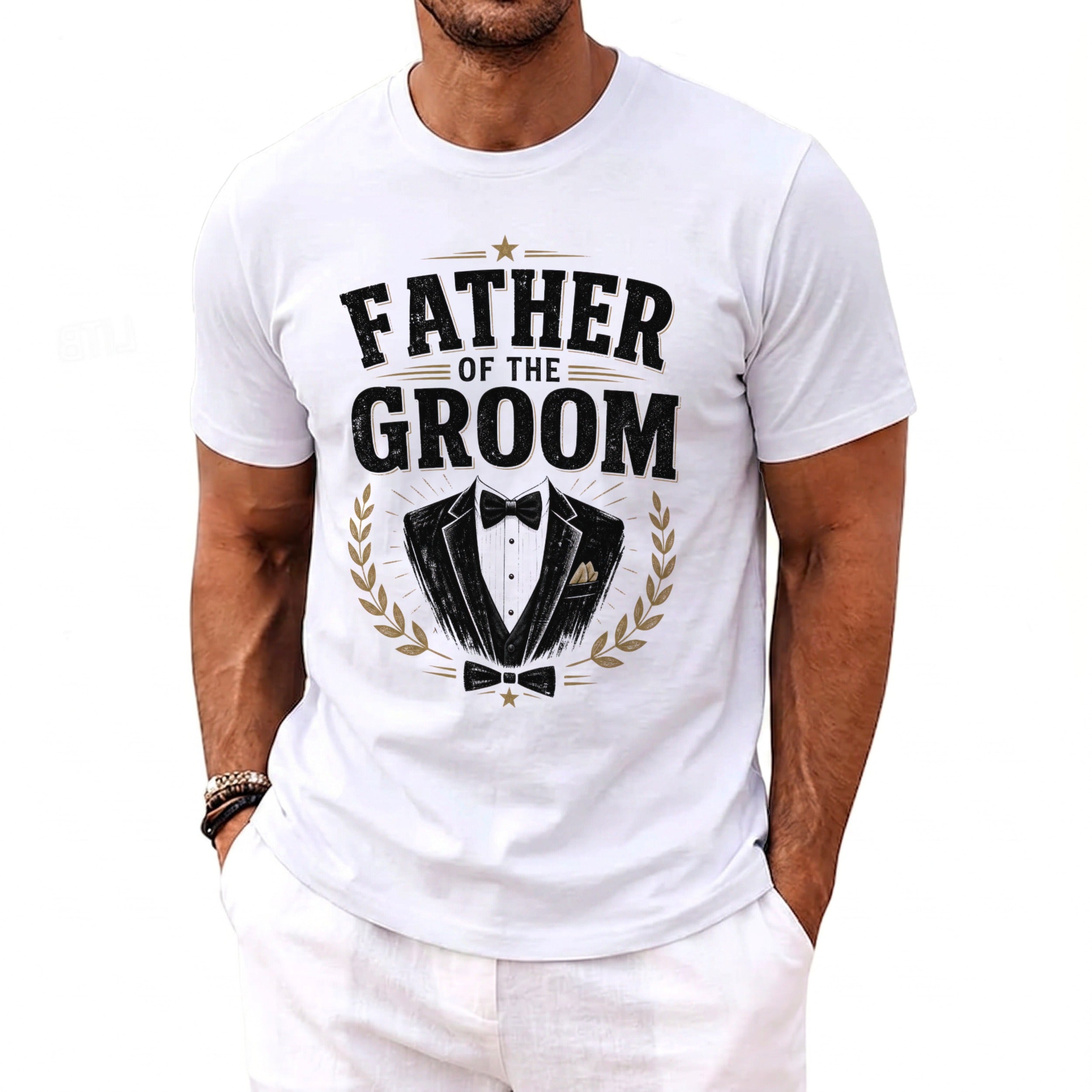 Father Groom Suit T-Shirt - Midnight Gents