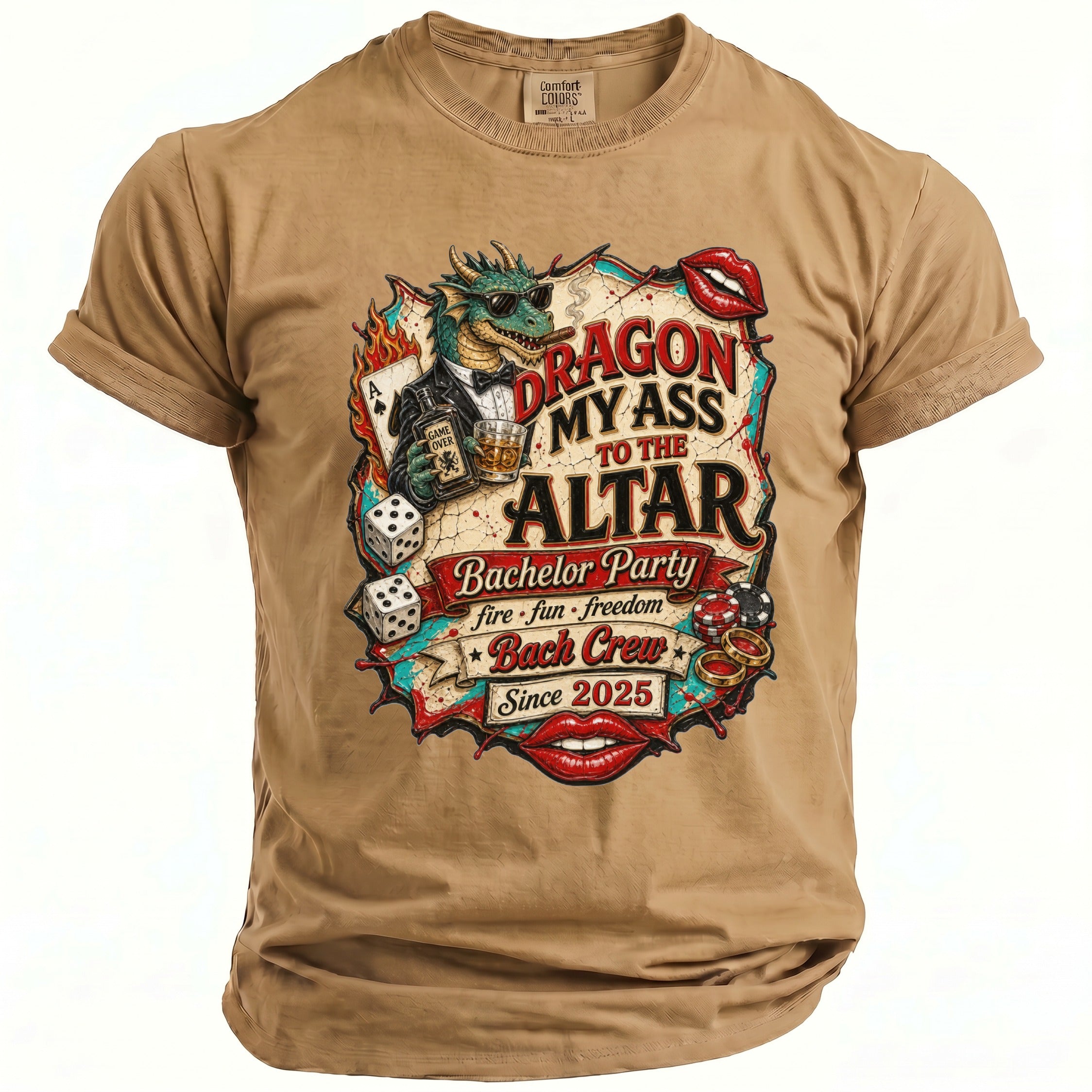 Dragon My Ass Bachelor T-Shirt - Midnight Gents