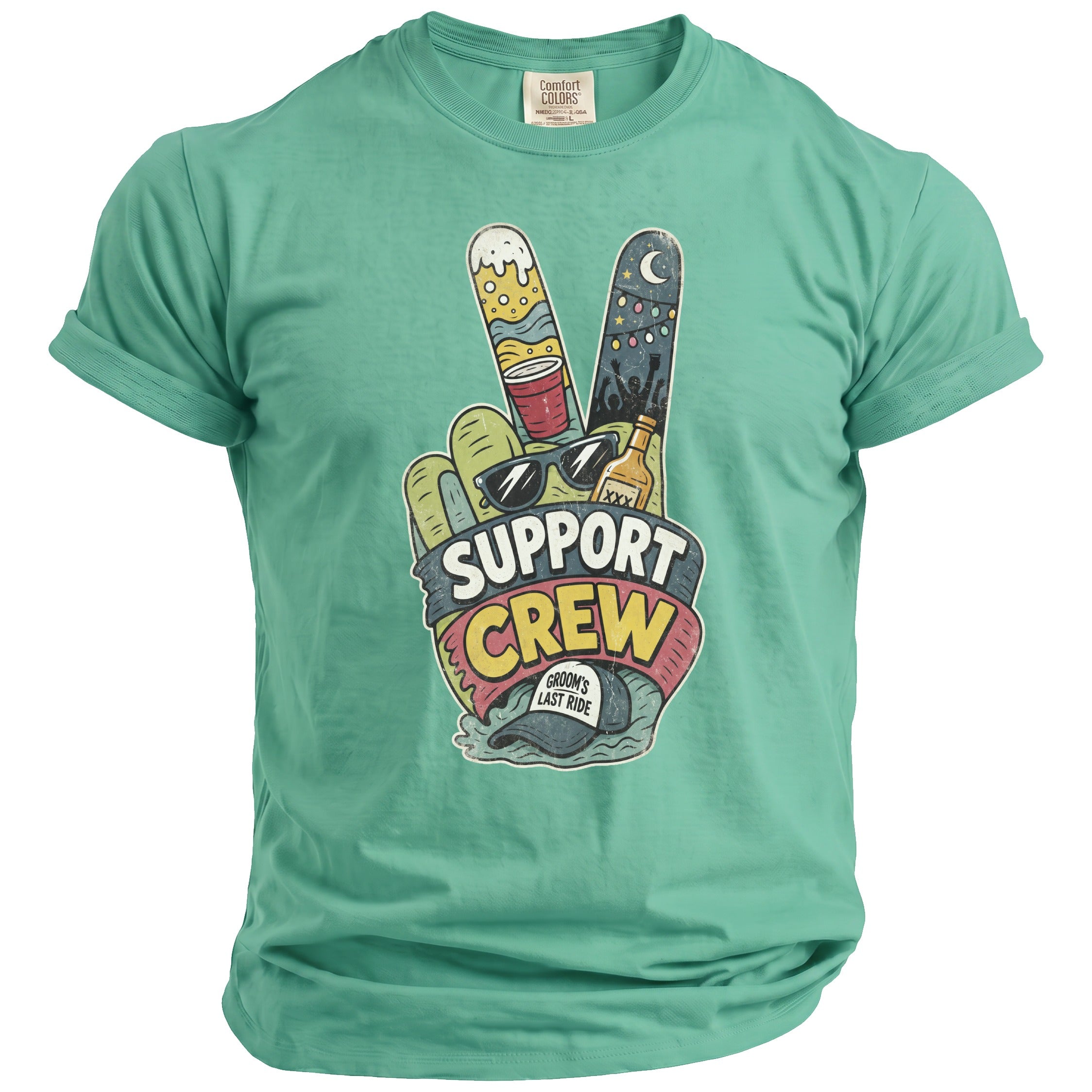 Support Crew Bachelor T-Shirt - Midnight Gents