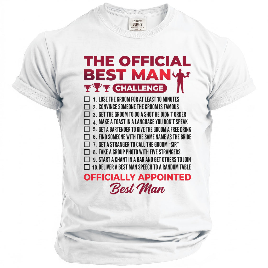 Best Man Challenge T-Shirt - Midnight Gents