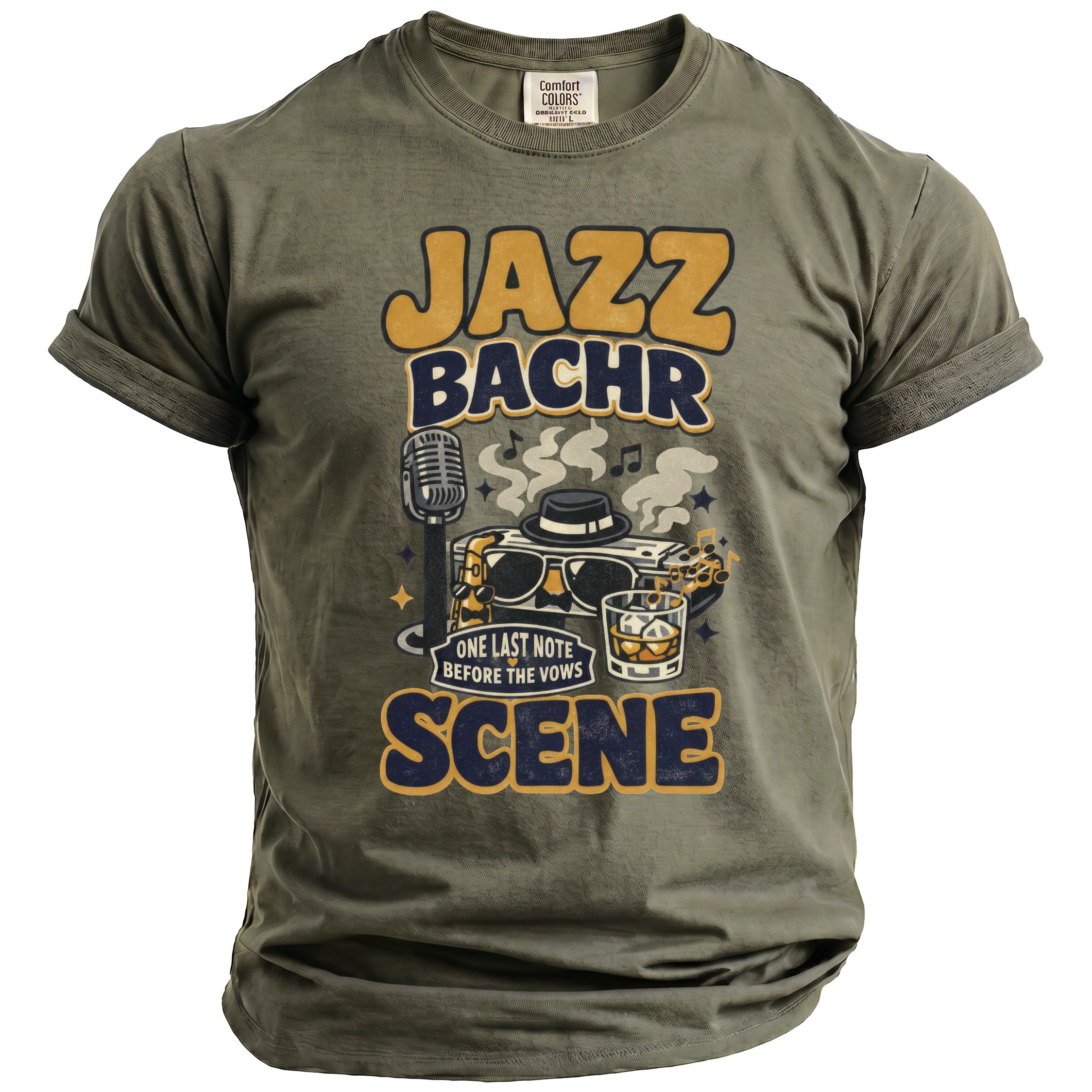 Jazz Bachr Scene T-Shirt - Midnight Gents