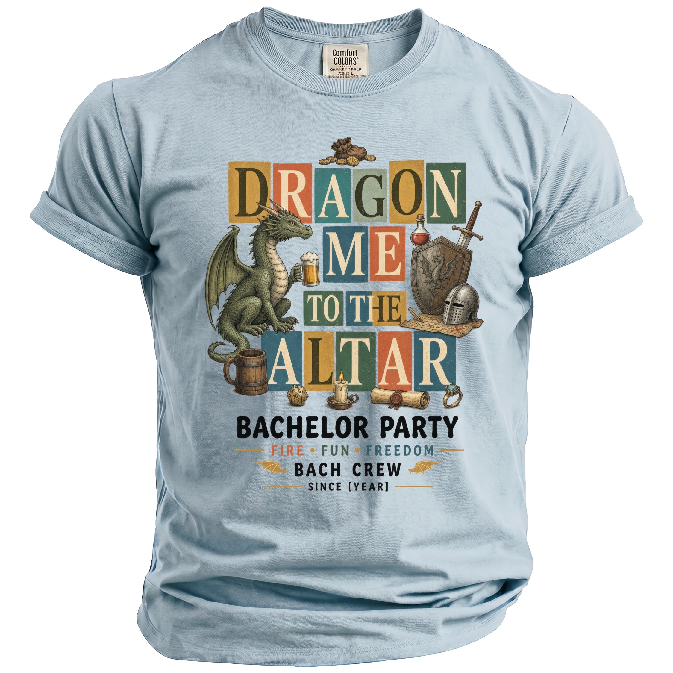 Dragon Altar Bachelor Party Tee - Midnight Gents