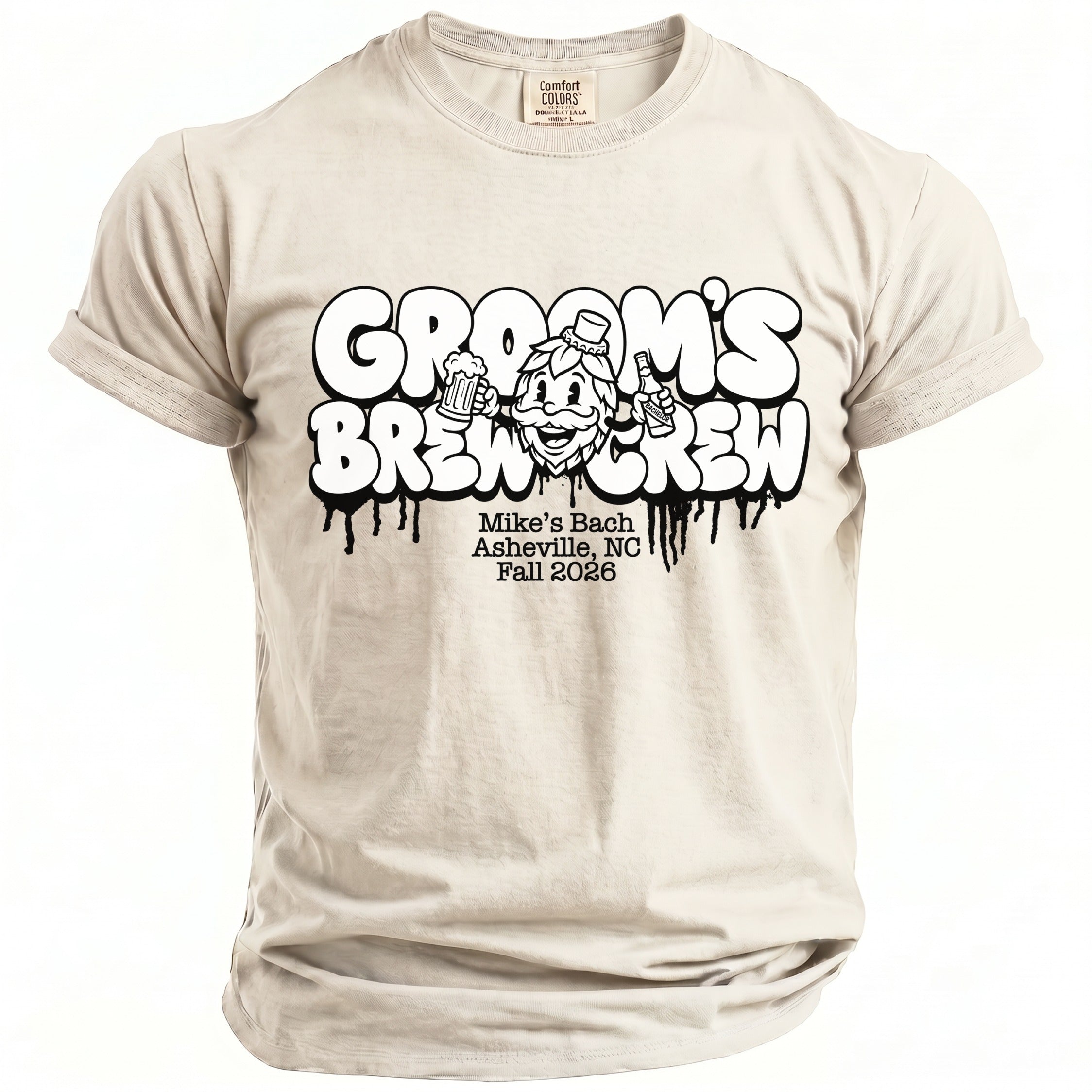 Groom's Brew Crew Party T-Shirt - Midnight Gents