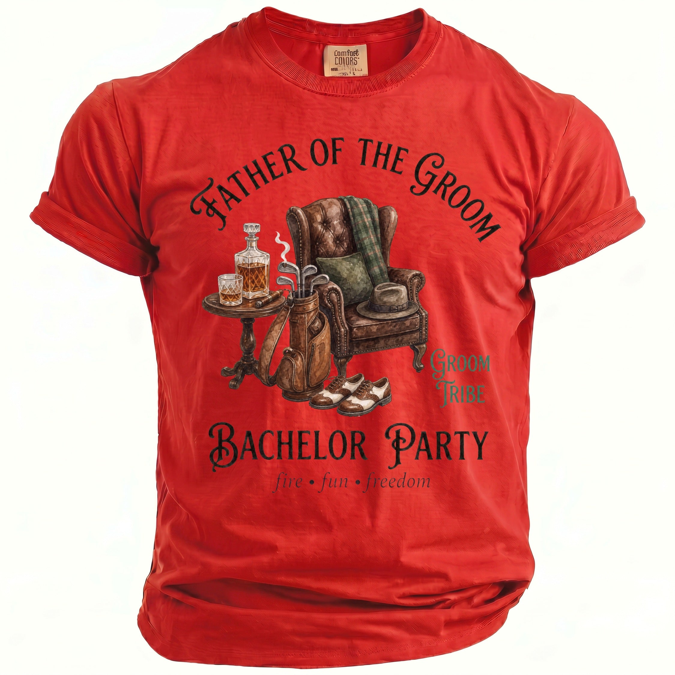 Father Groom Party Te-Shirt - Midnight Gents